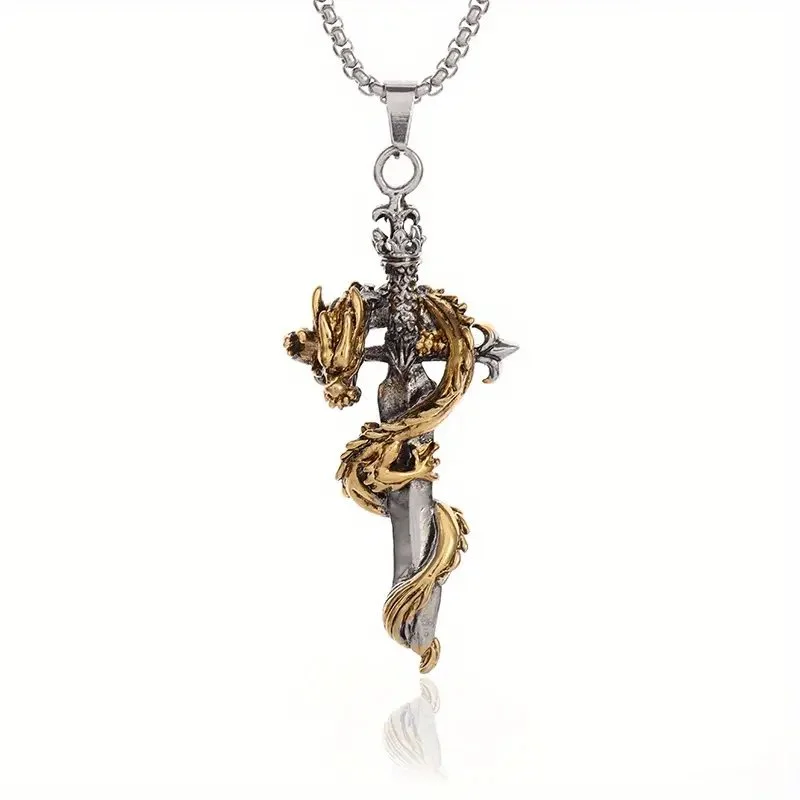 Chinese Dragon Holy Sword Pendant Necklace.jpg