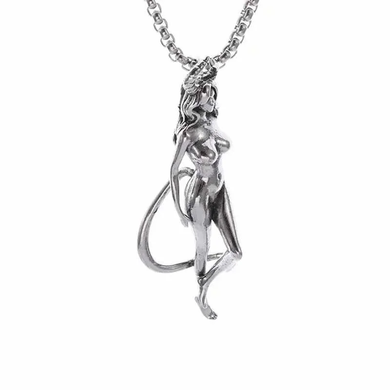 Taurus Horn Goddess Pendant Necklace..jpg