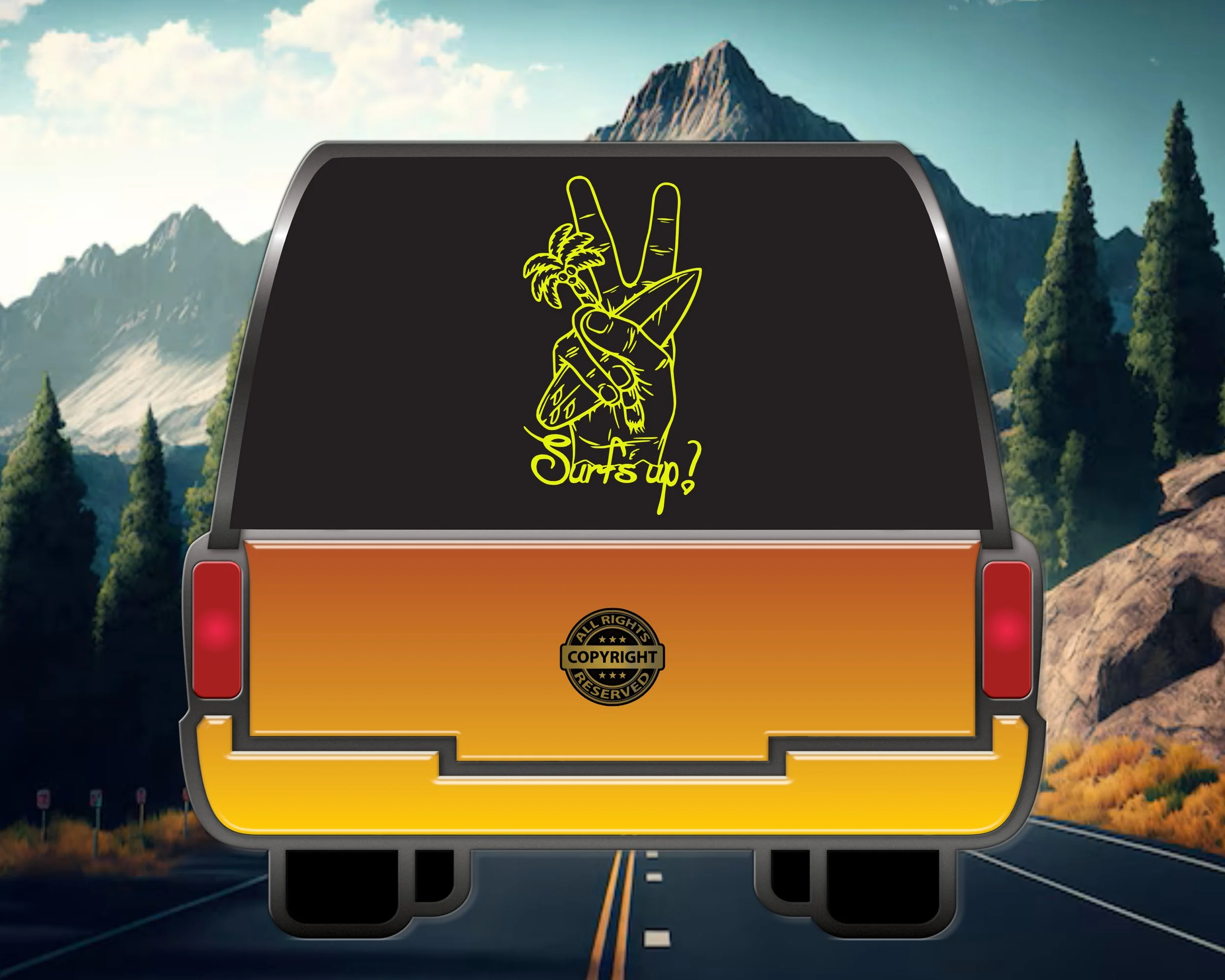 Surfs up! Vinyl Decal