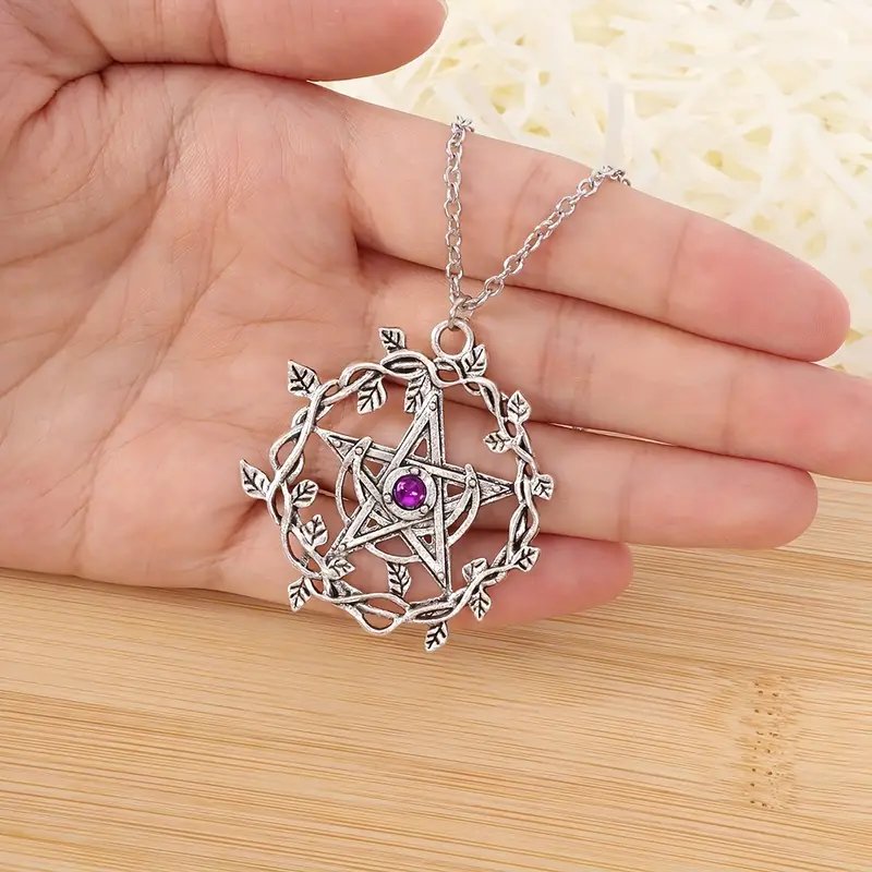 Pentagram Moon Necklace..jpg
