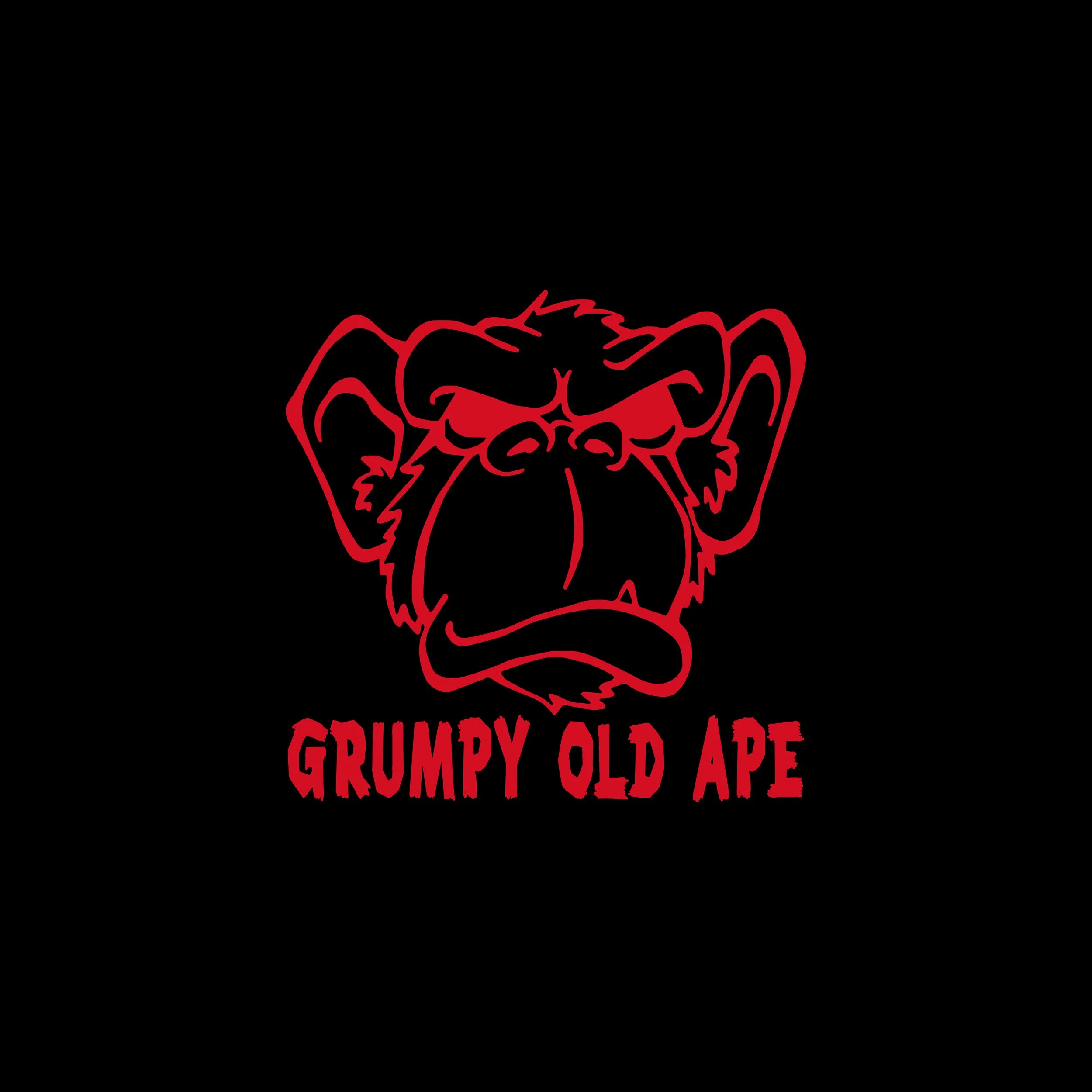Grumpy Old Ape Vinyl Decal
