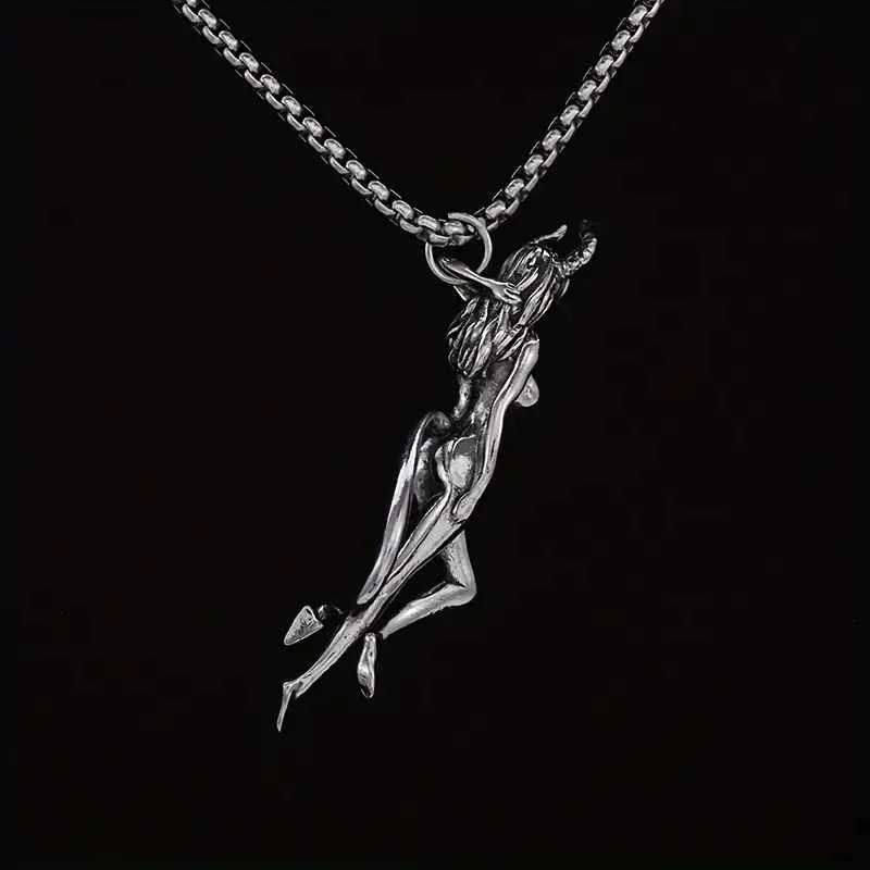 Taurus Horn Goddess Pendant Necklace.2.jpg