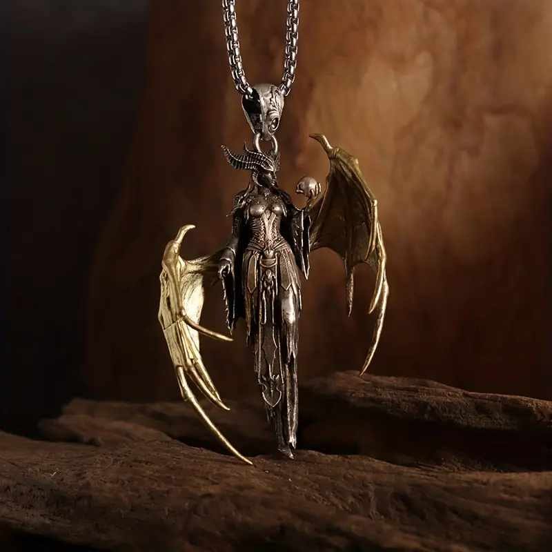 Fallen Angel Devil Goddess Pendant Necklace.1.jpg
