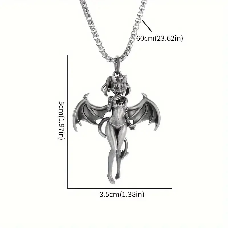 Bat Winged Devil Girl Necklace. 2.jpg