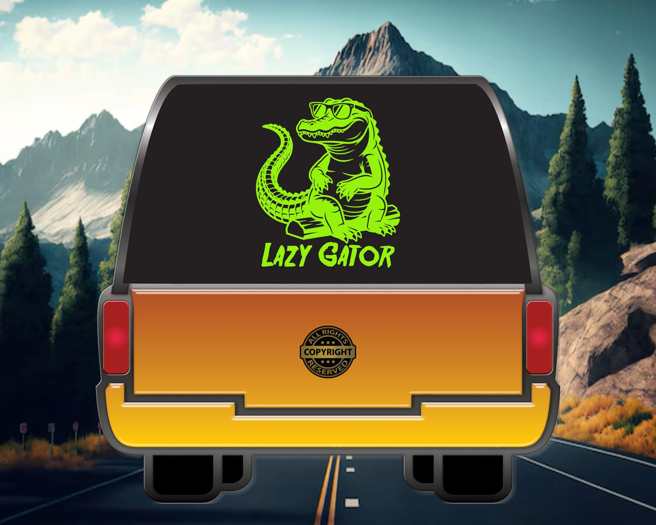 Lazy Gator Vinyl Decal