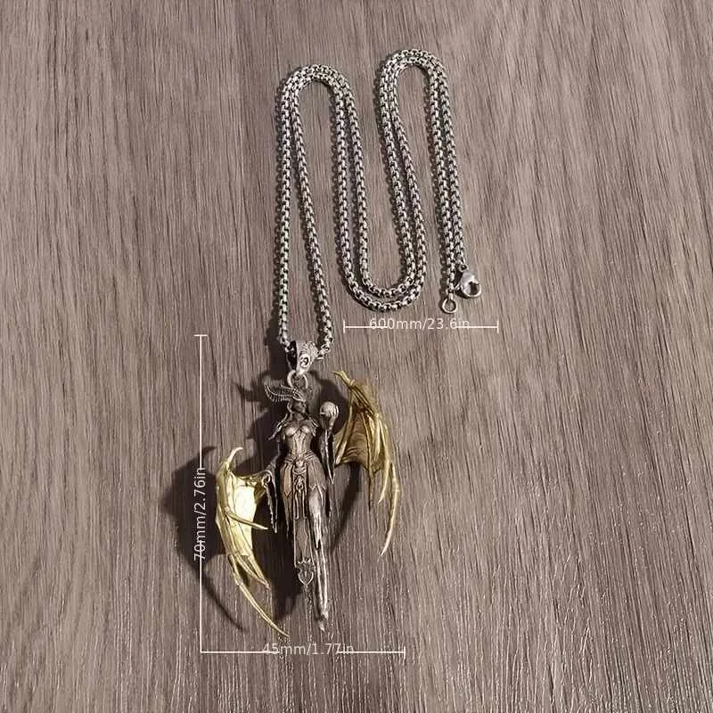 Fallen Angel Devil Goddess Pendant Necklace.2.jpg