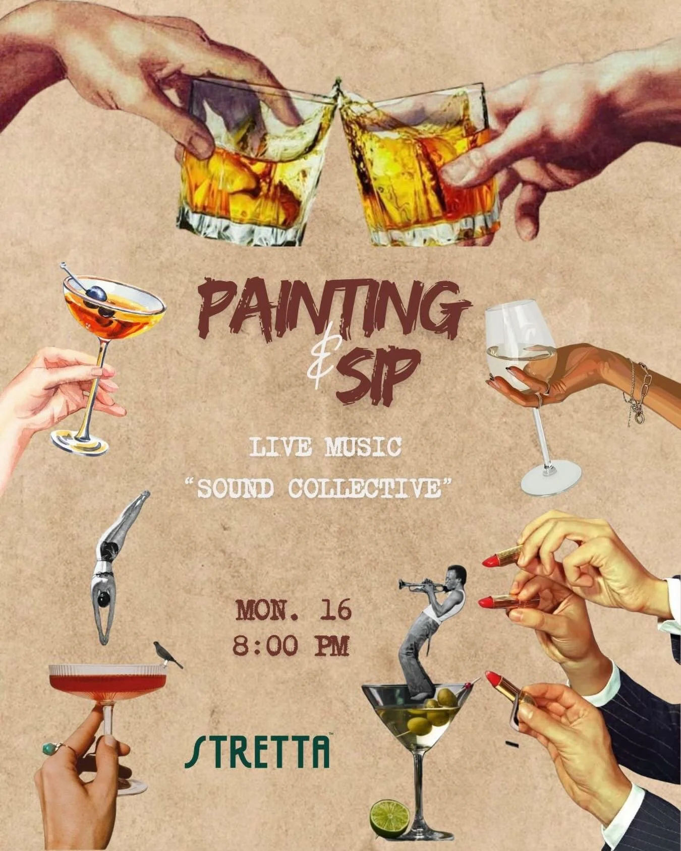 🎨🍷 PAINTING &amp; SIP NIGHT🍷🎨
Monday 16th February

Join us for an intimate evening of creativity, wine &amp; live music in the heart of Valletta.

We&rsquo;re hosting our friends @soundcollectivemalta 🎶
And yes! we&rsquo;re providing all the ar