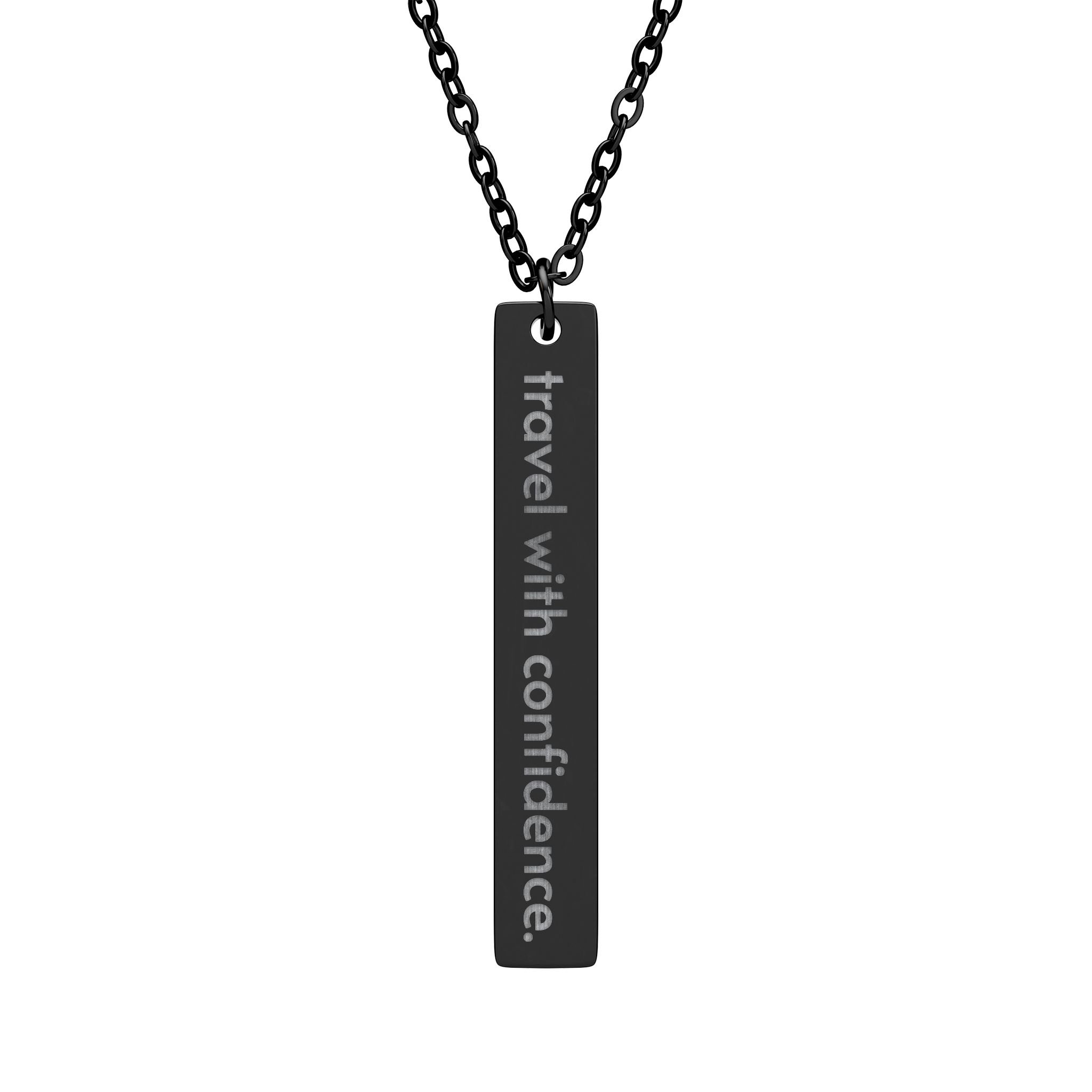 Travel With Confidence Bar Necklace