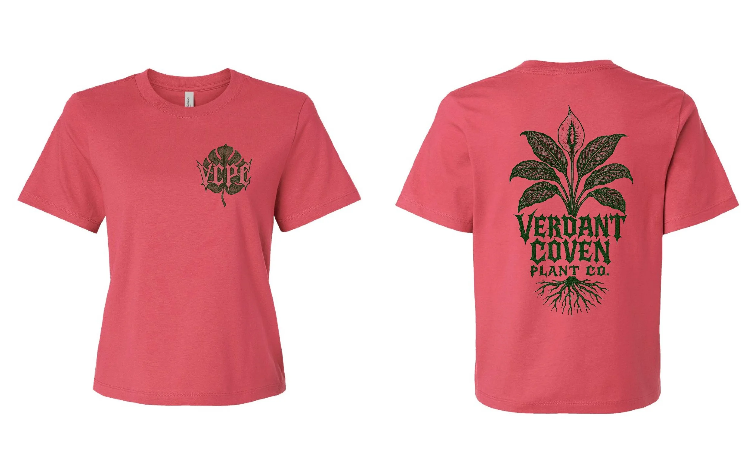 OG Cropped Metal Tee Peace Lily