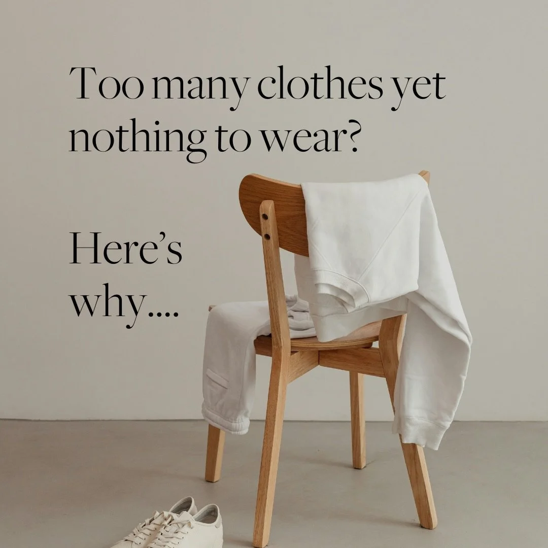8 reasons why you Have Too Many Clothes Yet Nothing to Wear&hellip;
.
1️⃣ You have clothes that don&rsquo;t serve you or your lifestyle. 

People buy clothes for:
* the body they hope to have
* the lifestyle they wish they lived
* the events they ima
