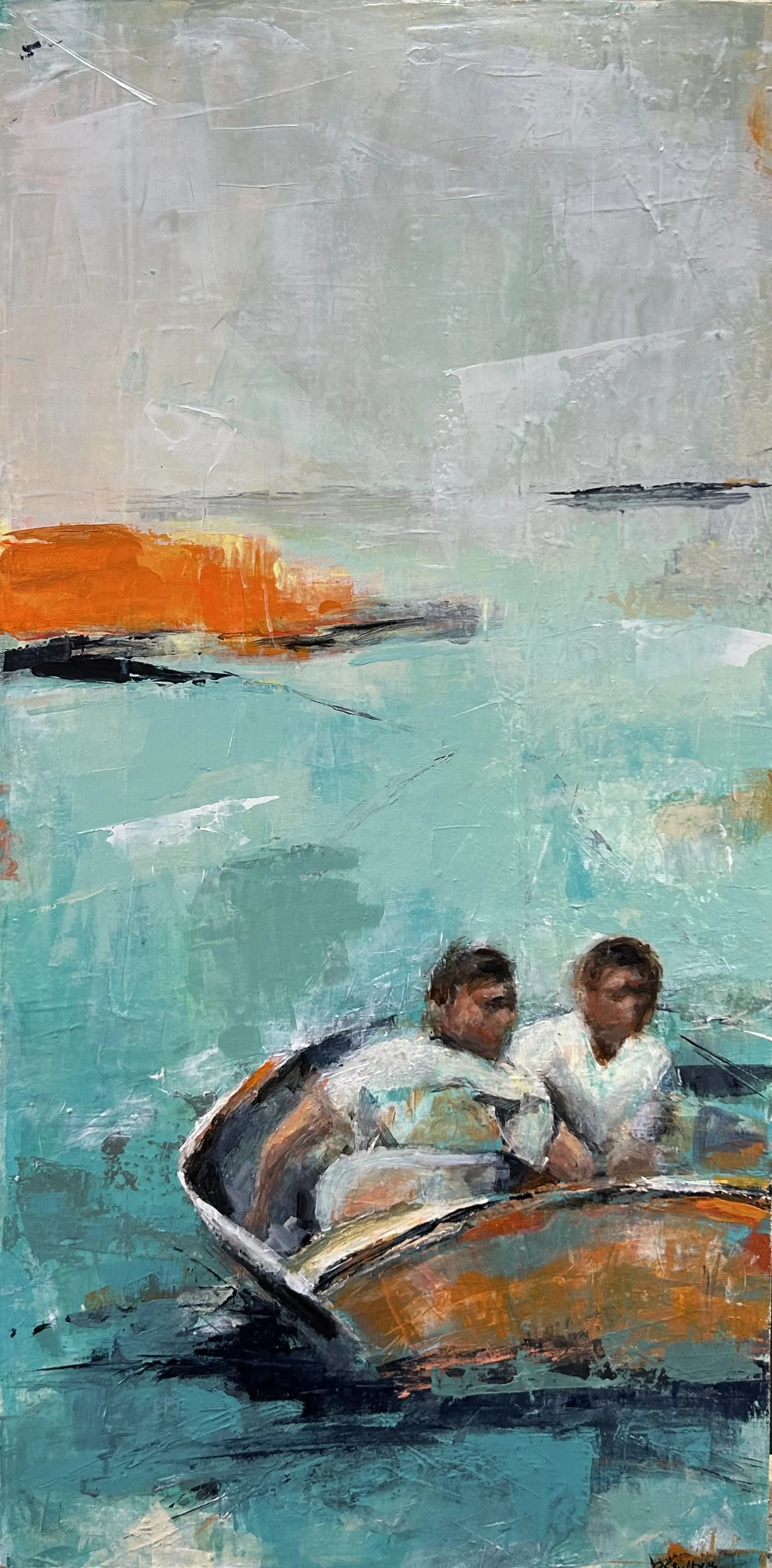 Get My Drift | Acrylic on wood | 12"x24" | $450