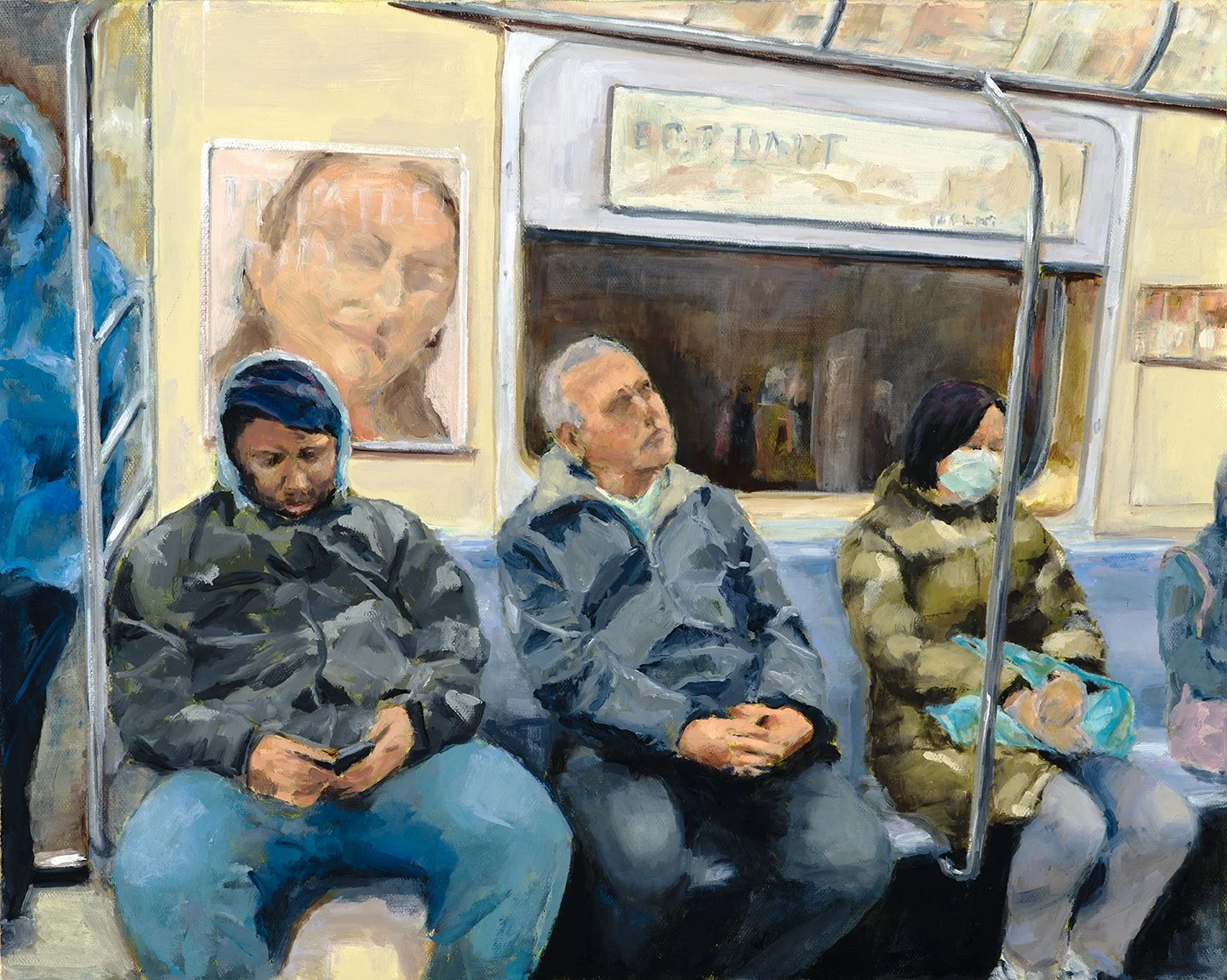 Took The E Train | Oil on canvas | 20"x16" | $700
