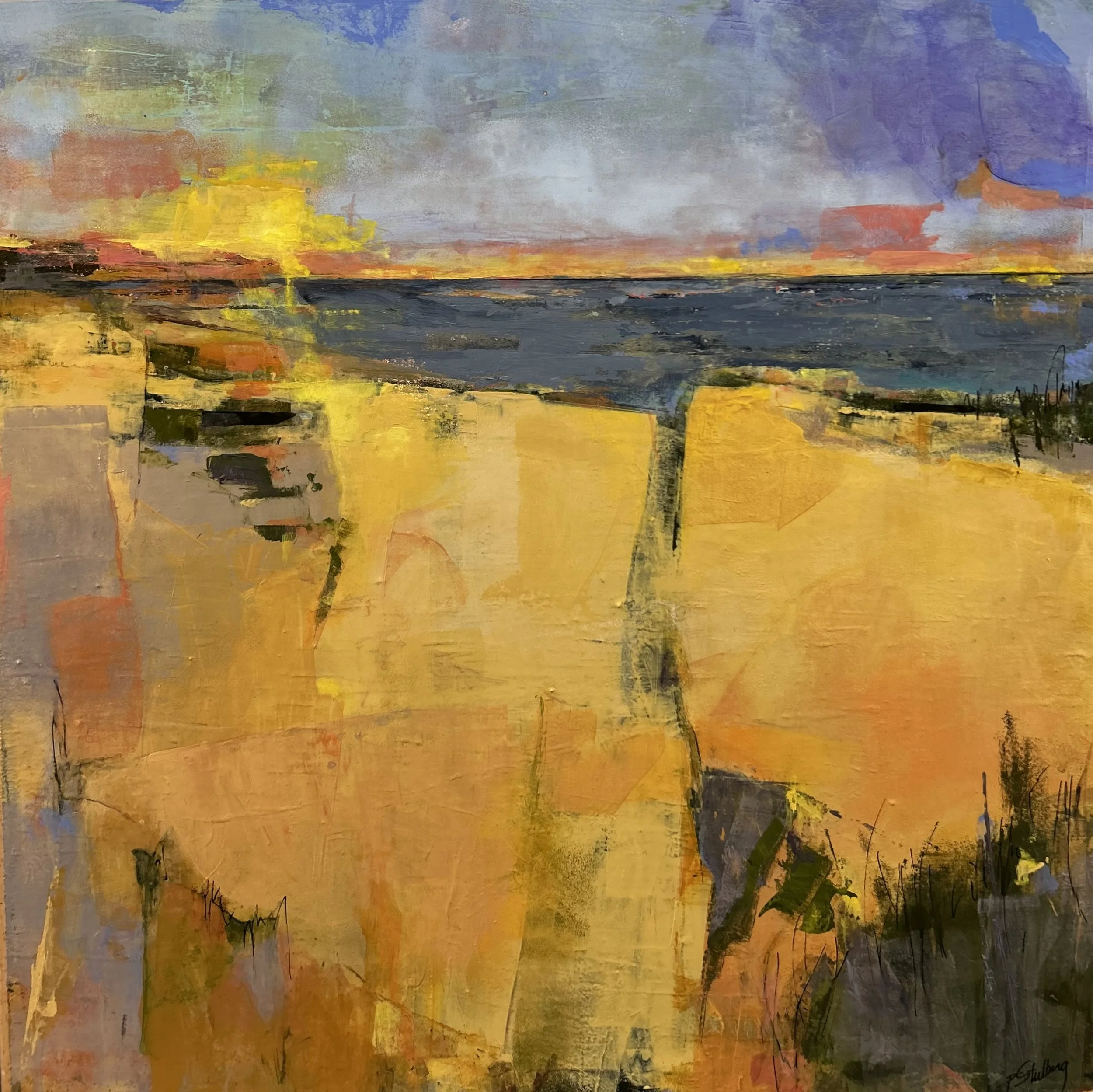 Golden Hour | 18"x18" | Acrylic on wood | $750