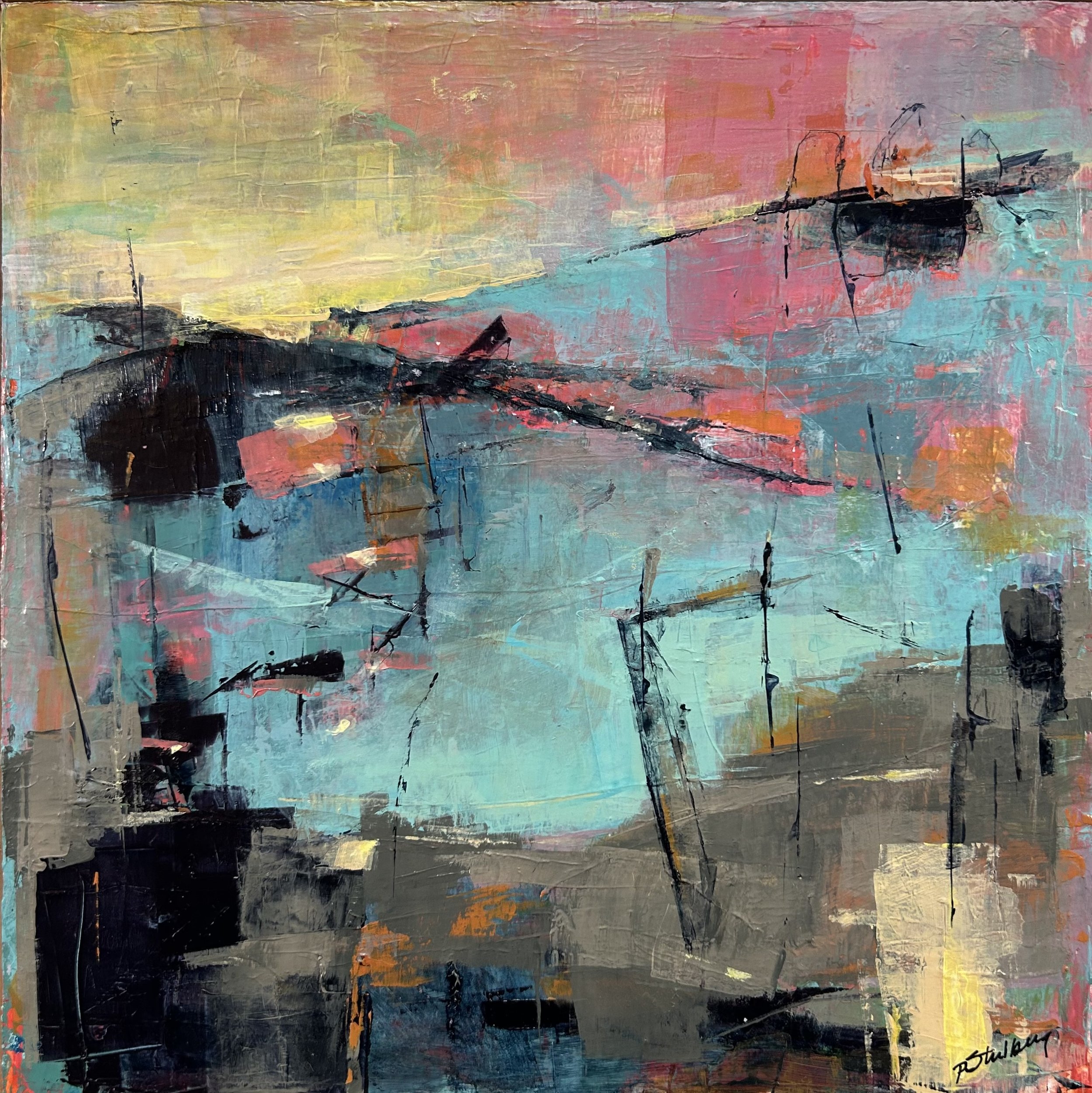 Coda | Acrylic on wood | 12"x12" | $300