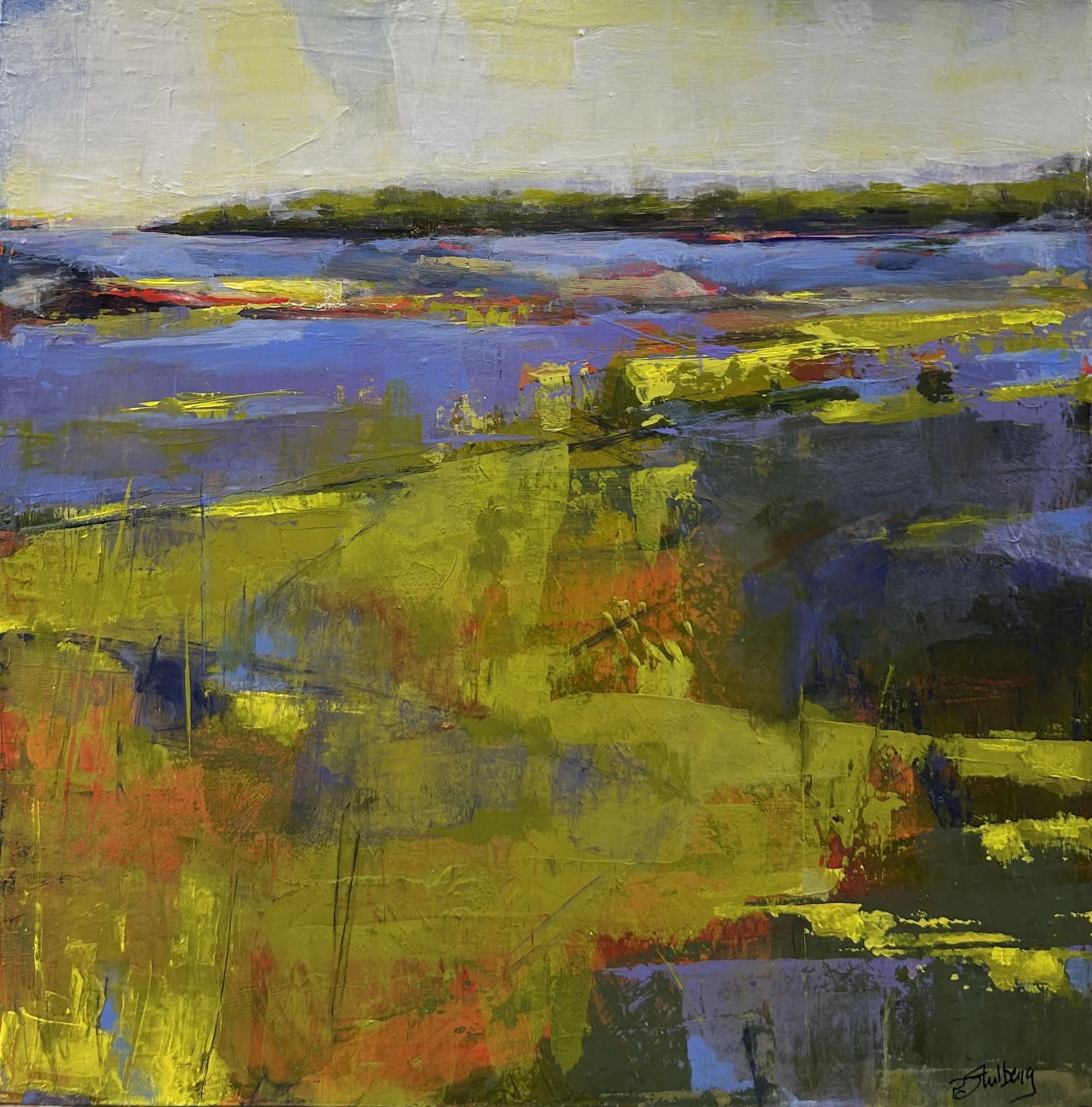 Fisher's Bay | 12"x12" | Acrylic on wood | $300