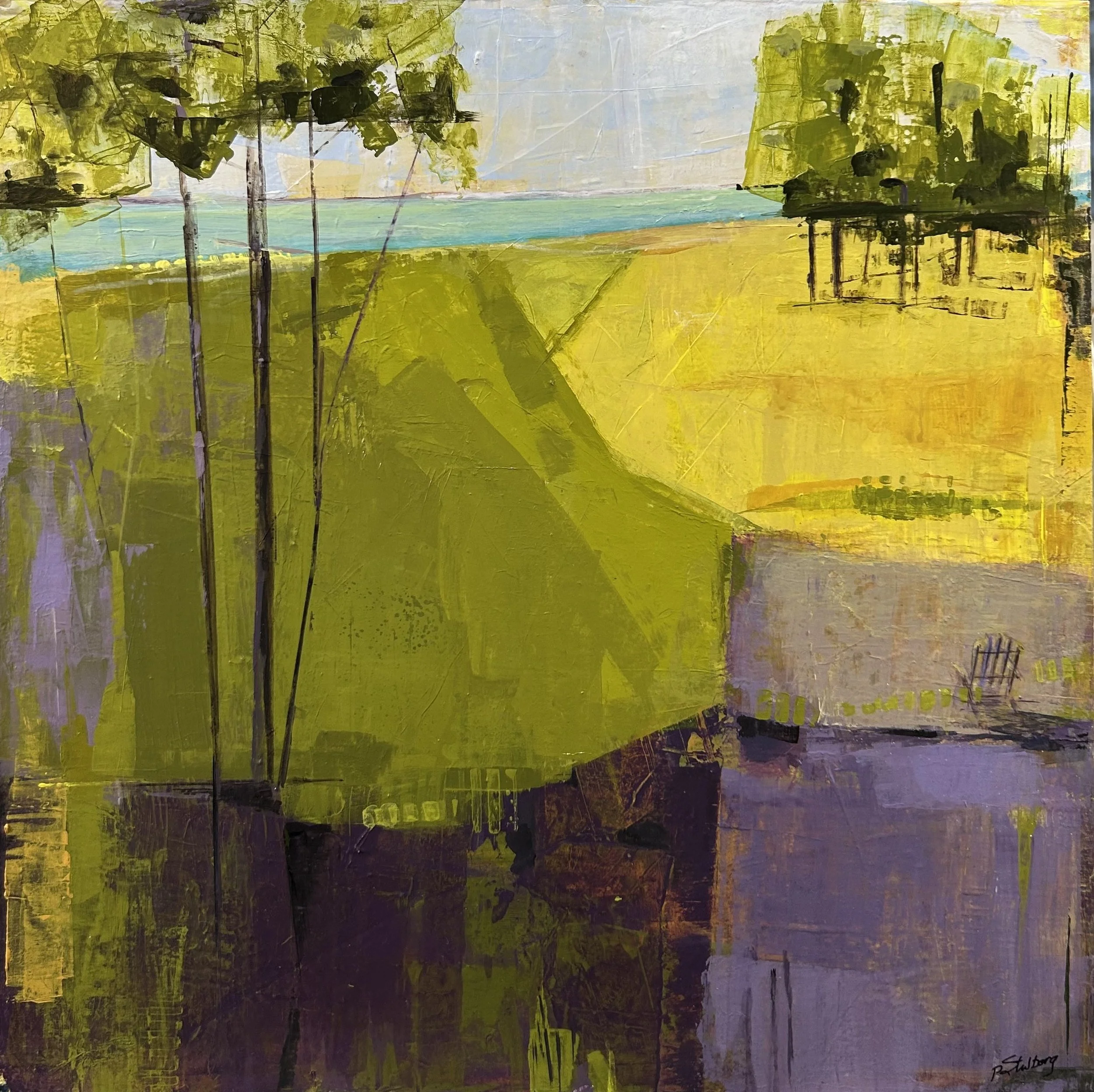 Adirondack Chair | 18"x18" | Acrylic on wood | $750