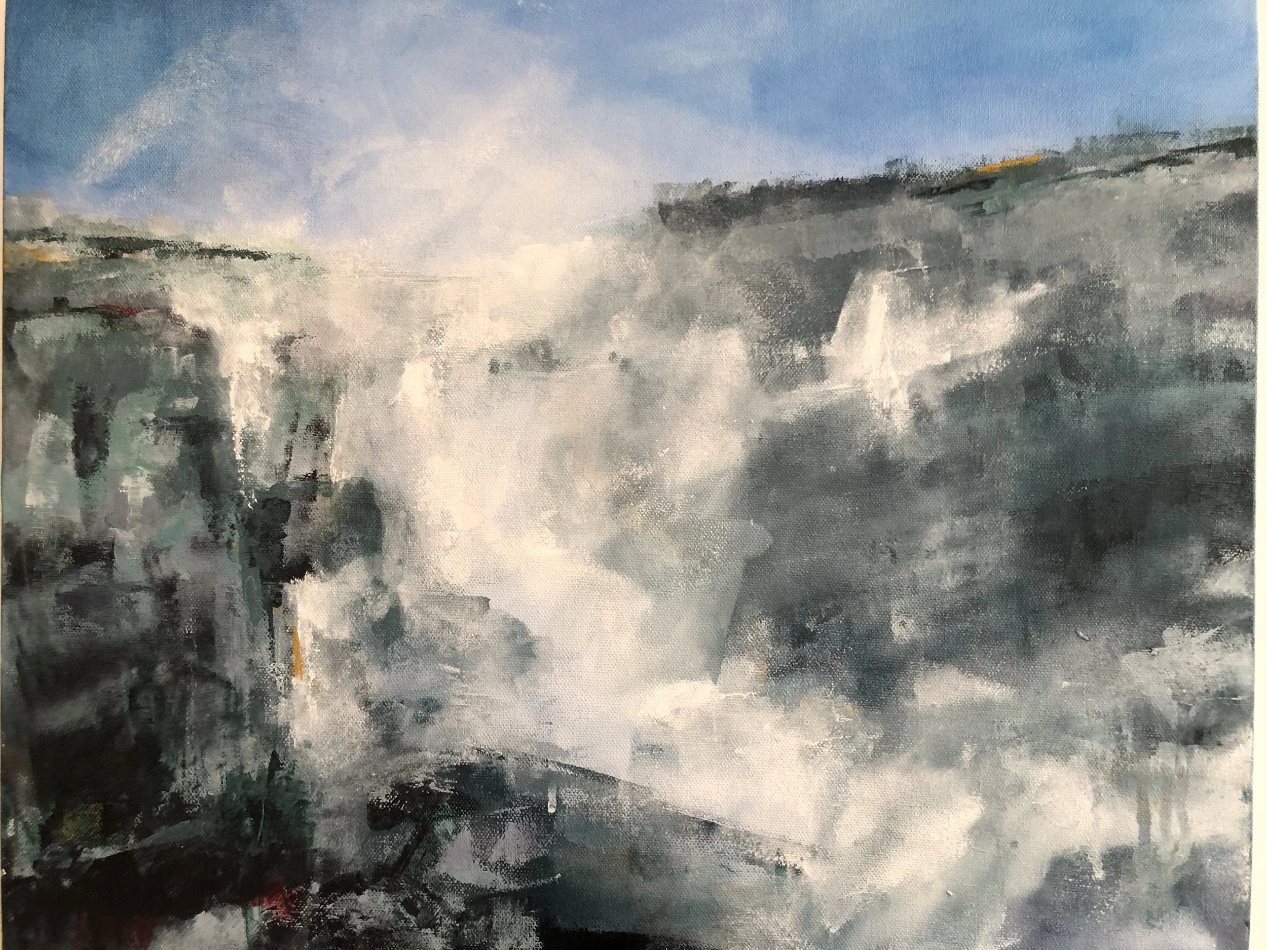 Iguazu | Acrylic on canvas | 20"x16" | SOLD