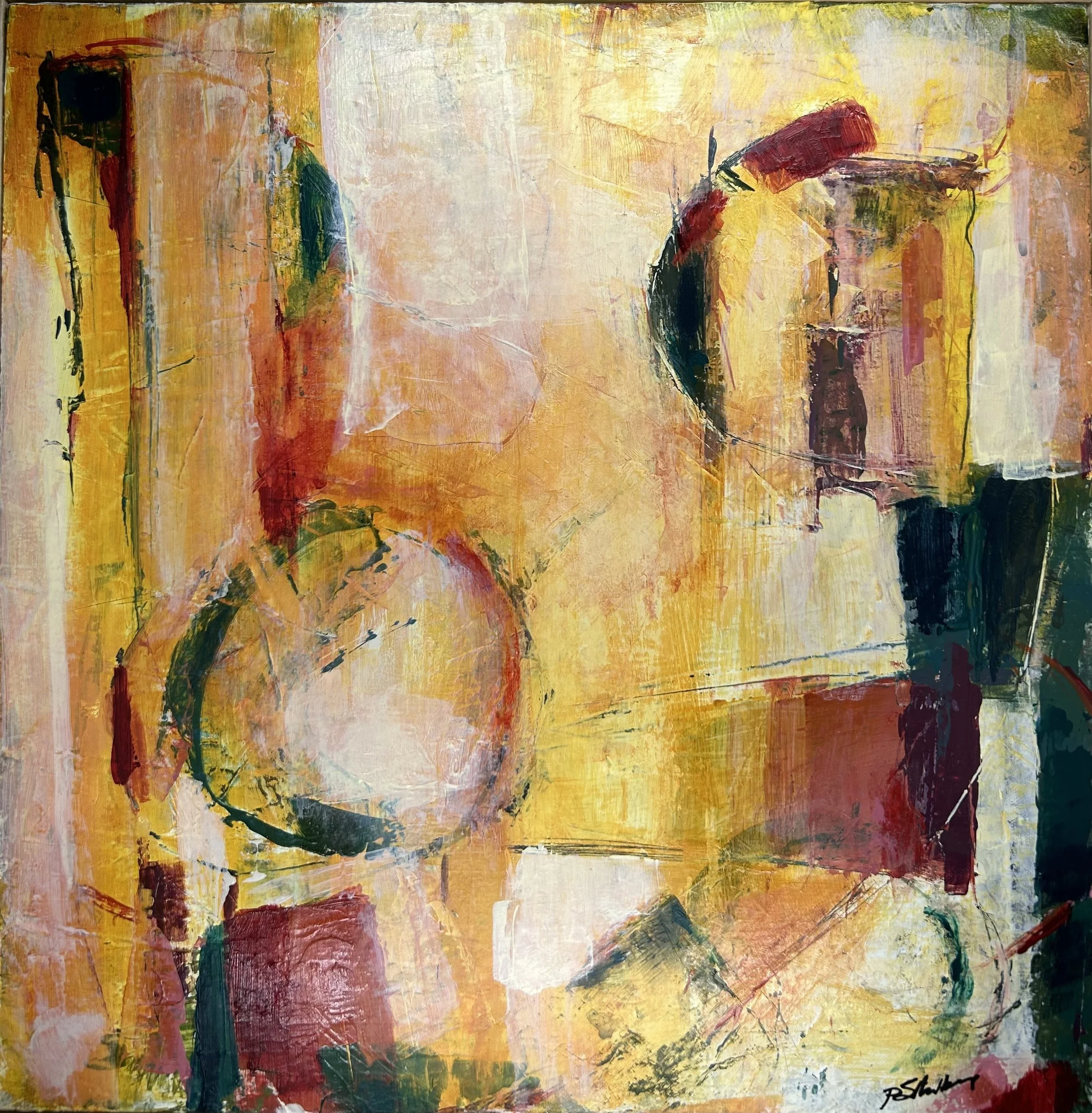 Keeping Busy | Acrylic on wood | 12"x12" | SOLD