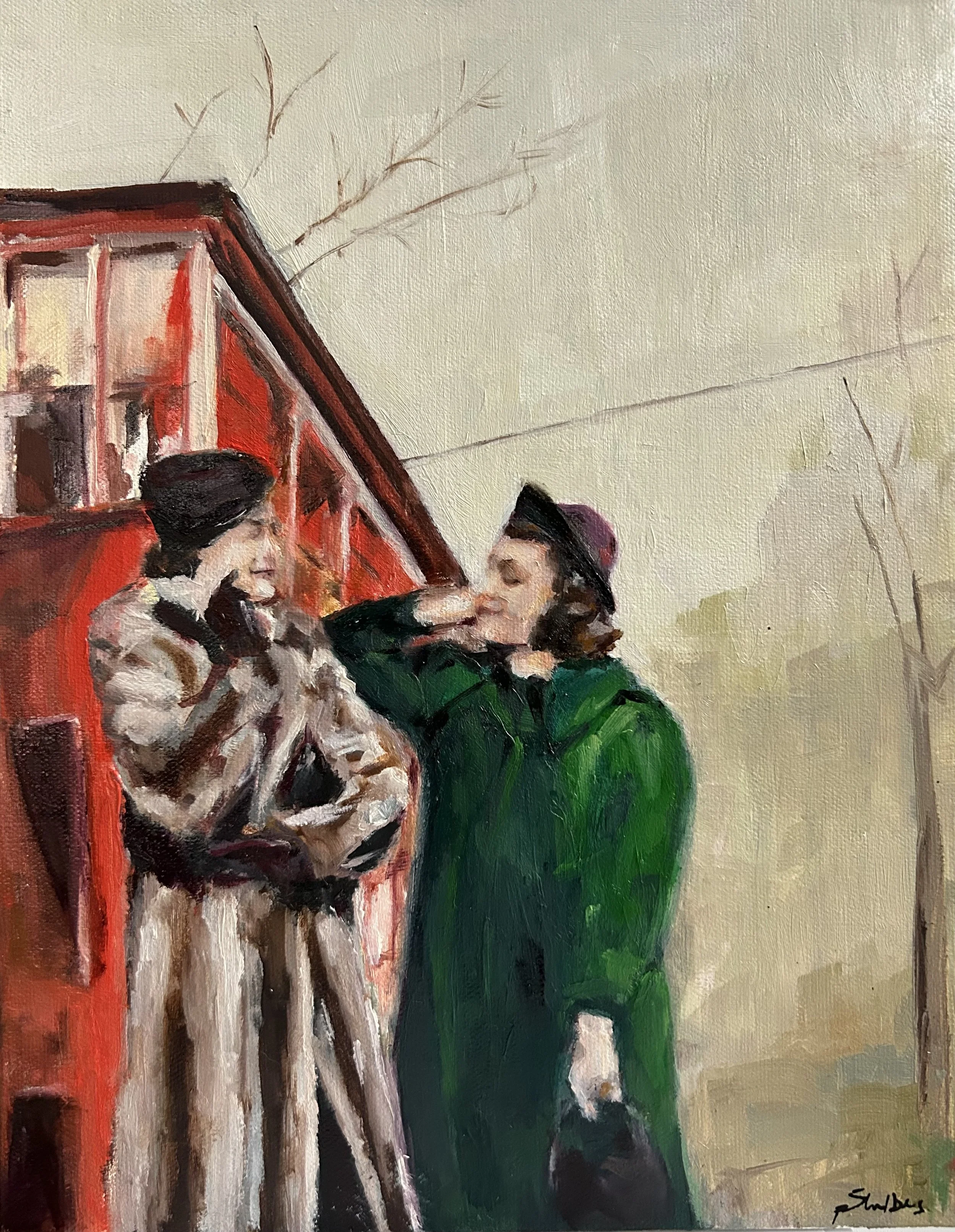 Best Friends | Oil on canvas | 11"x14" | $400