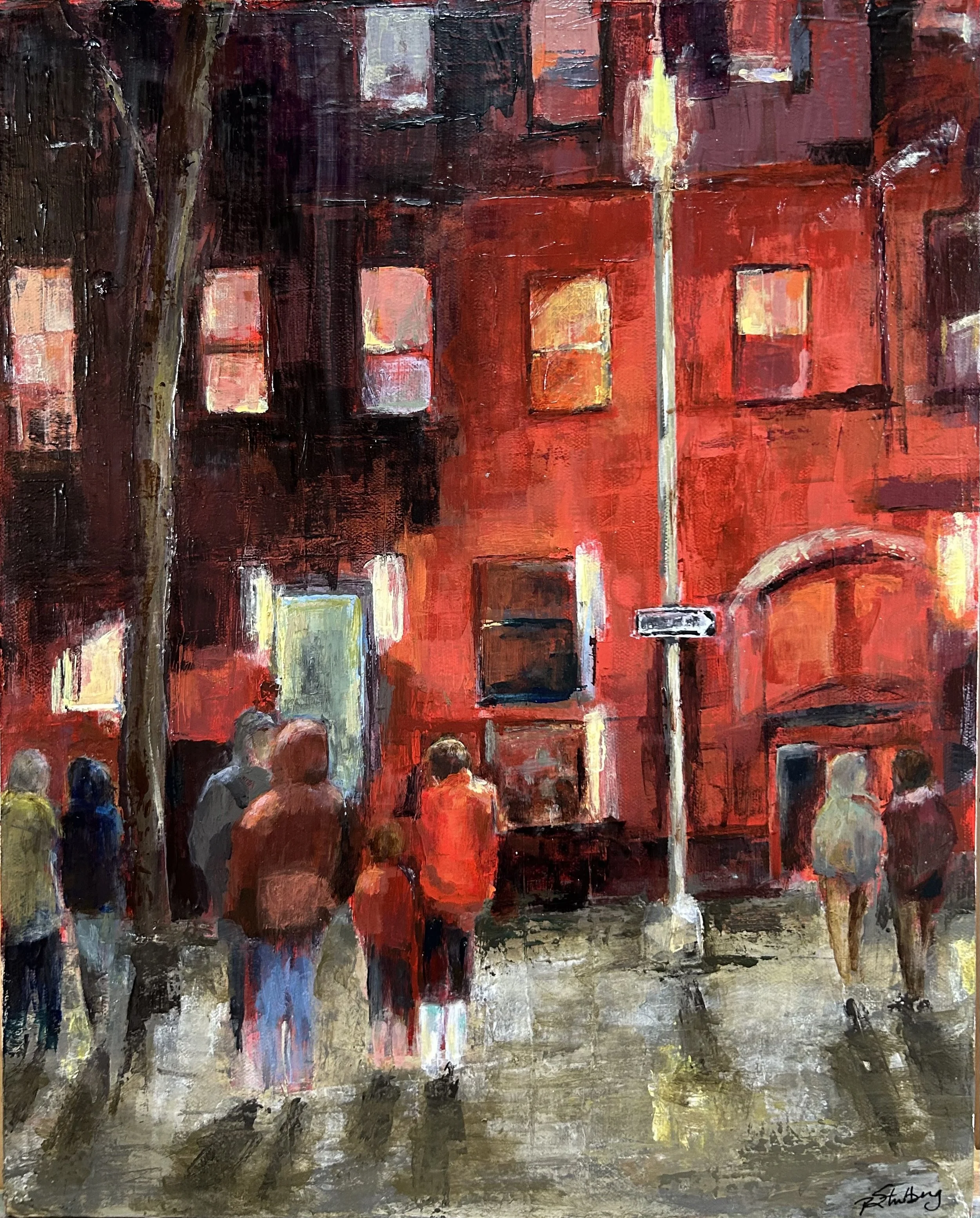 Out Late | Oil on canvas | 16"x20" | Source photo credit to Ian J. Lawrence | $700