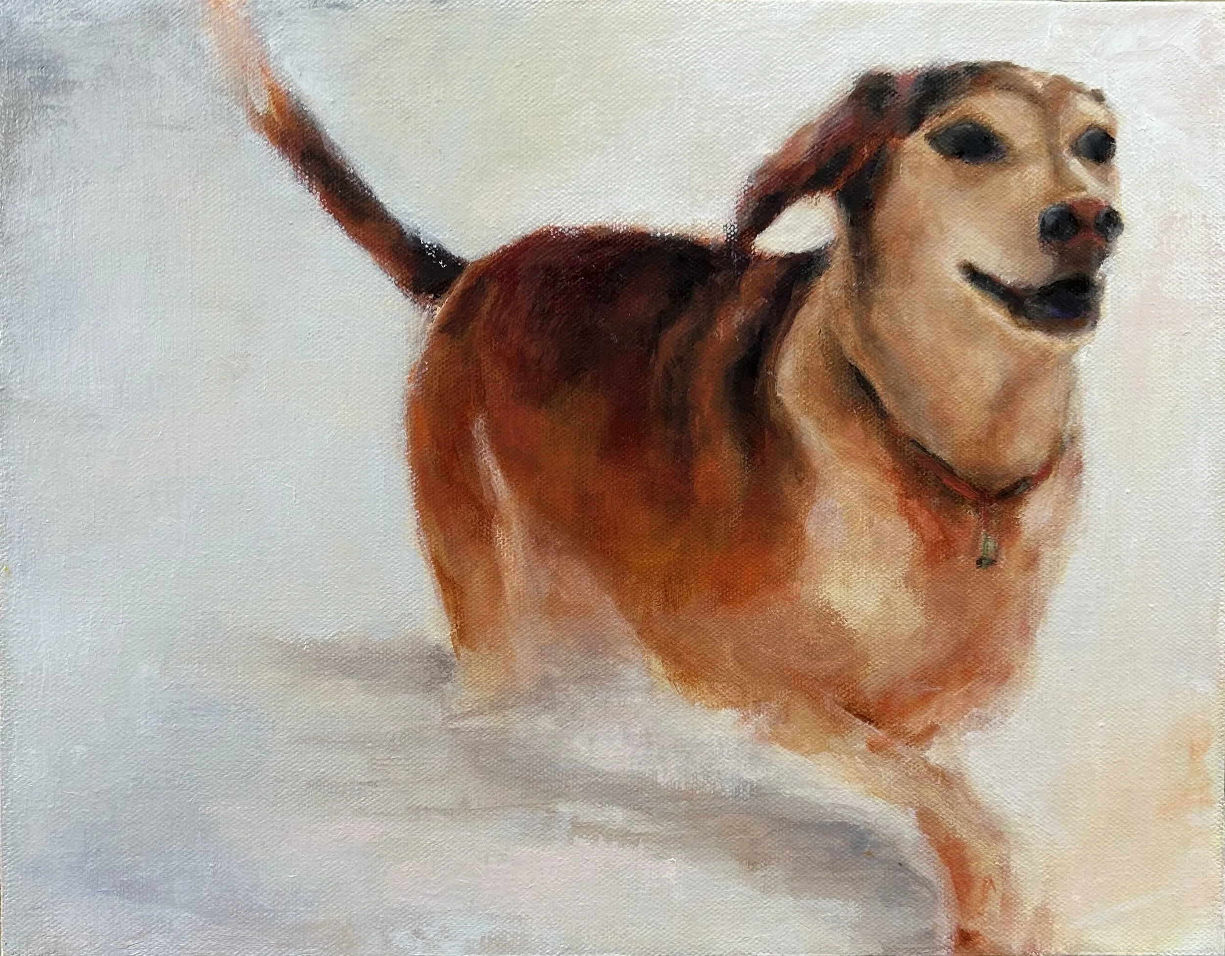 Sunday In The Park | Oil on canvas | 14"x11" | $400