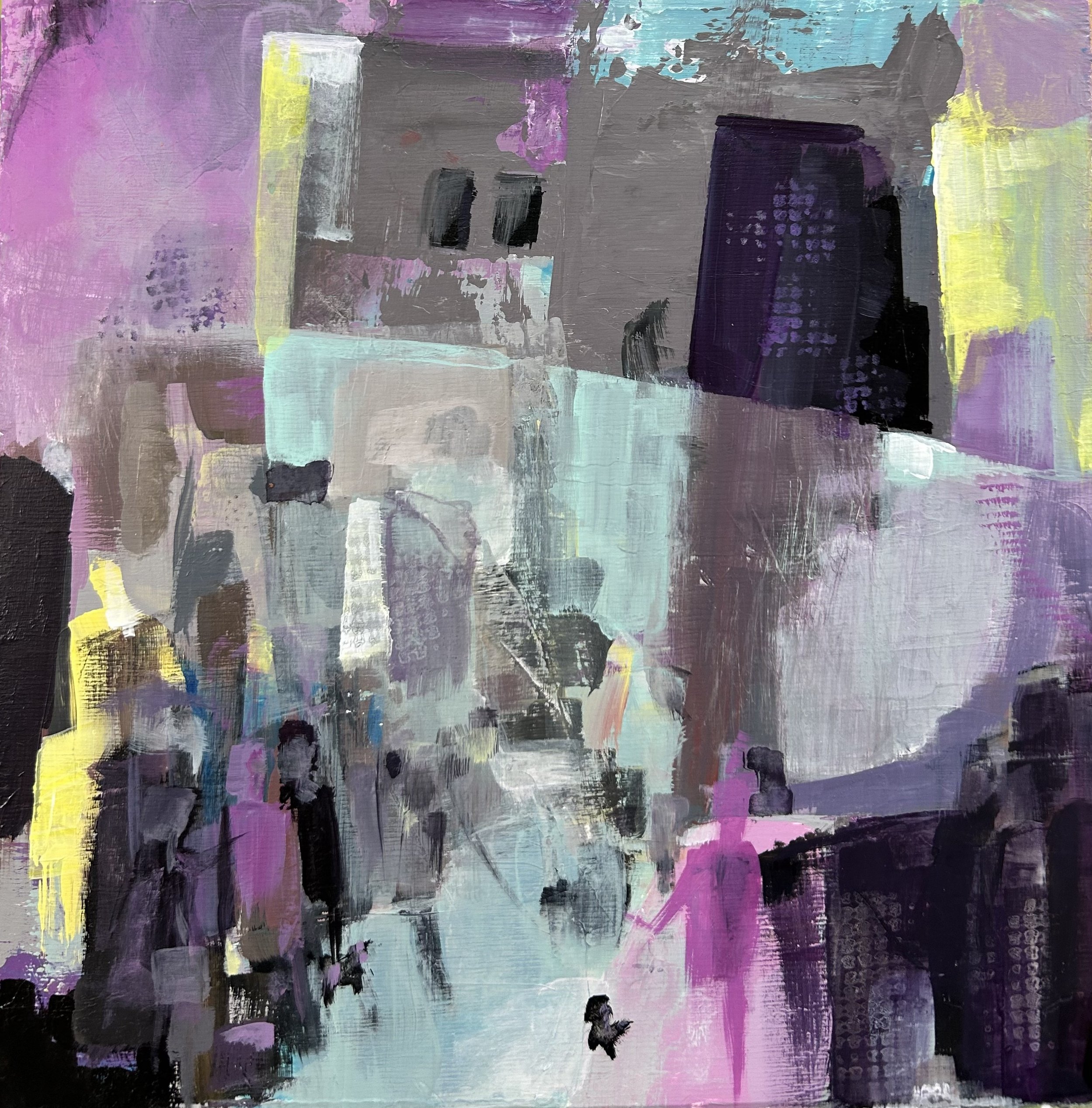 Midtown | Acrylic on wood | 12"x12" | $300