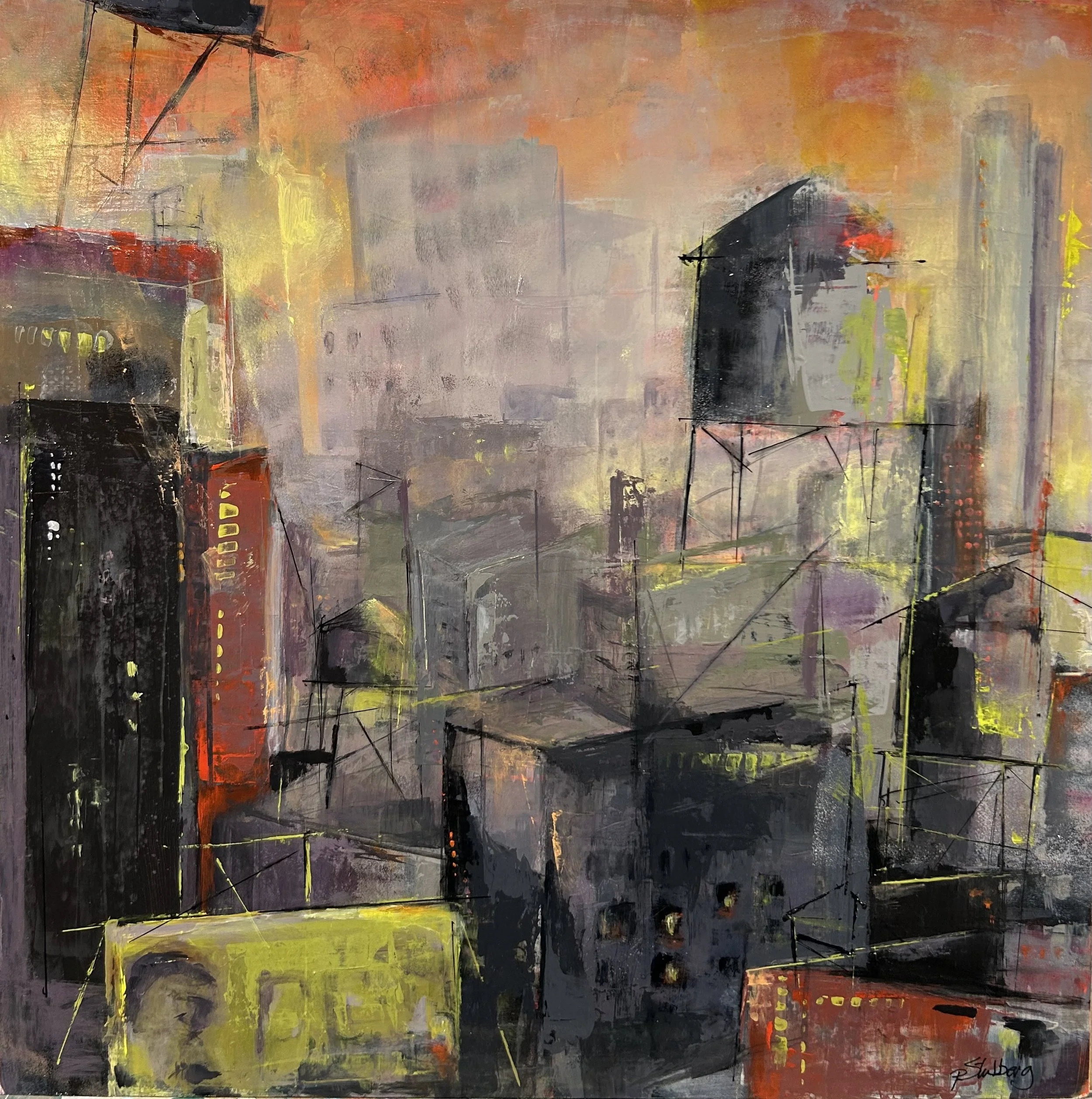 Structural Support | 18"x18" | Acrylic on wood | $750