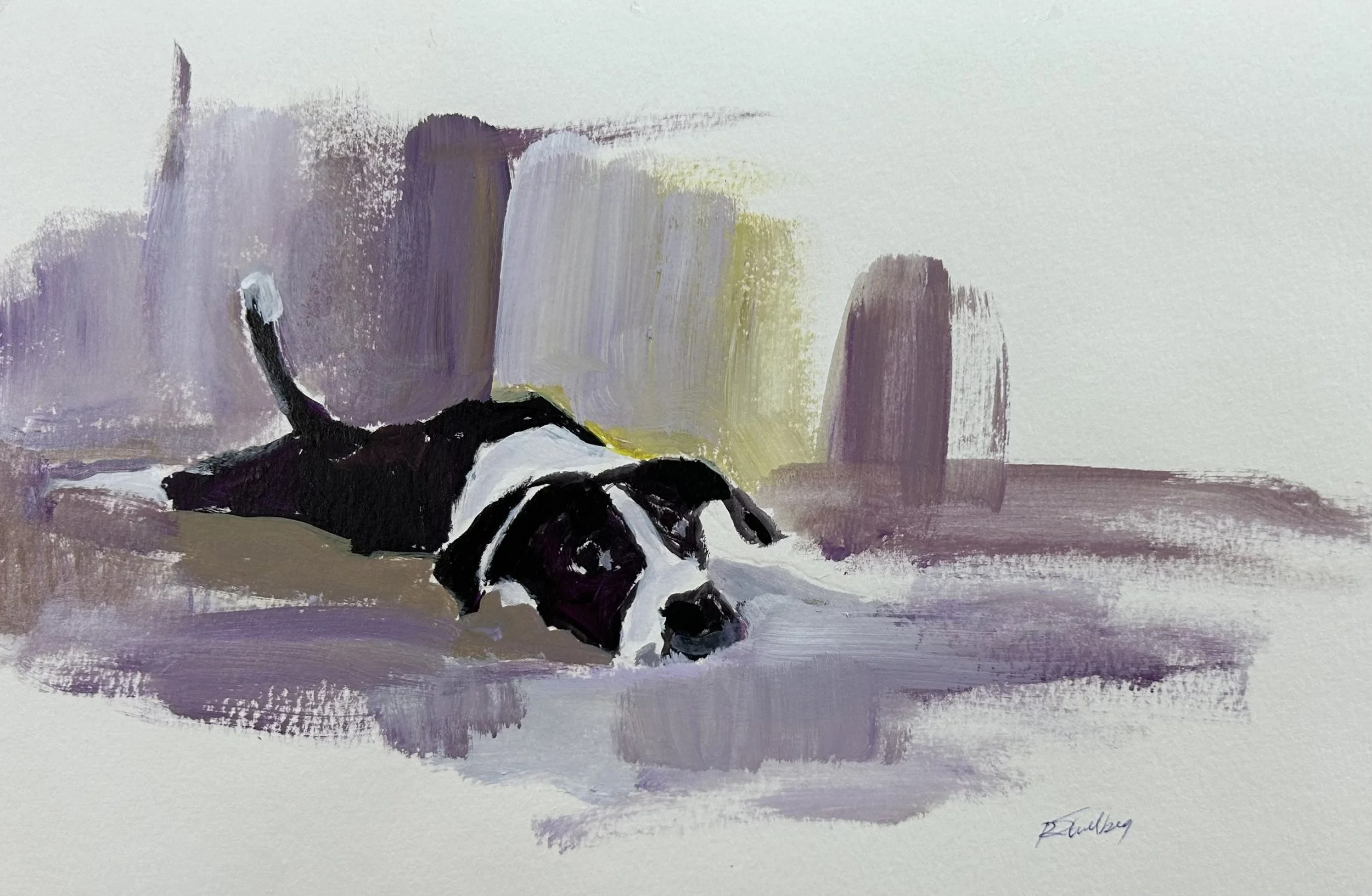 Chillin' | Acrylic on paper | 10" x 14" | $250