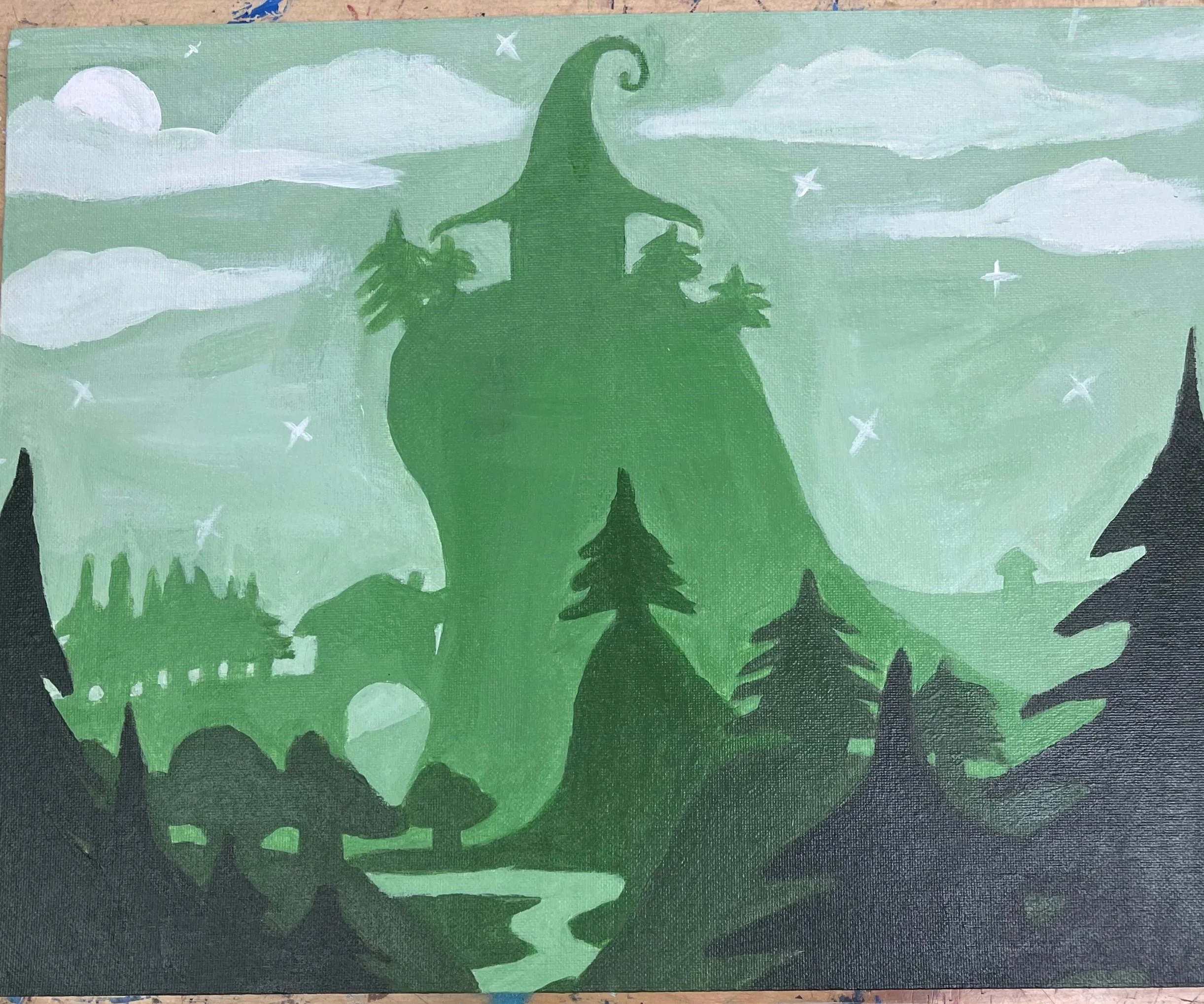 Medium: Acrylic paint on canvas