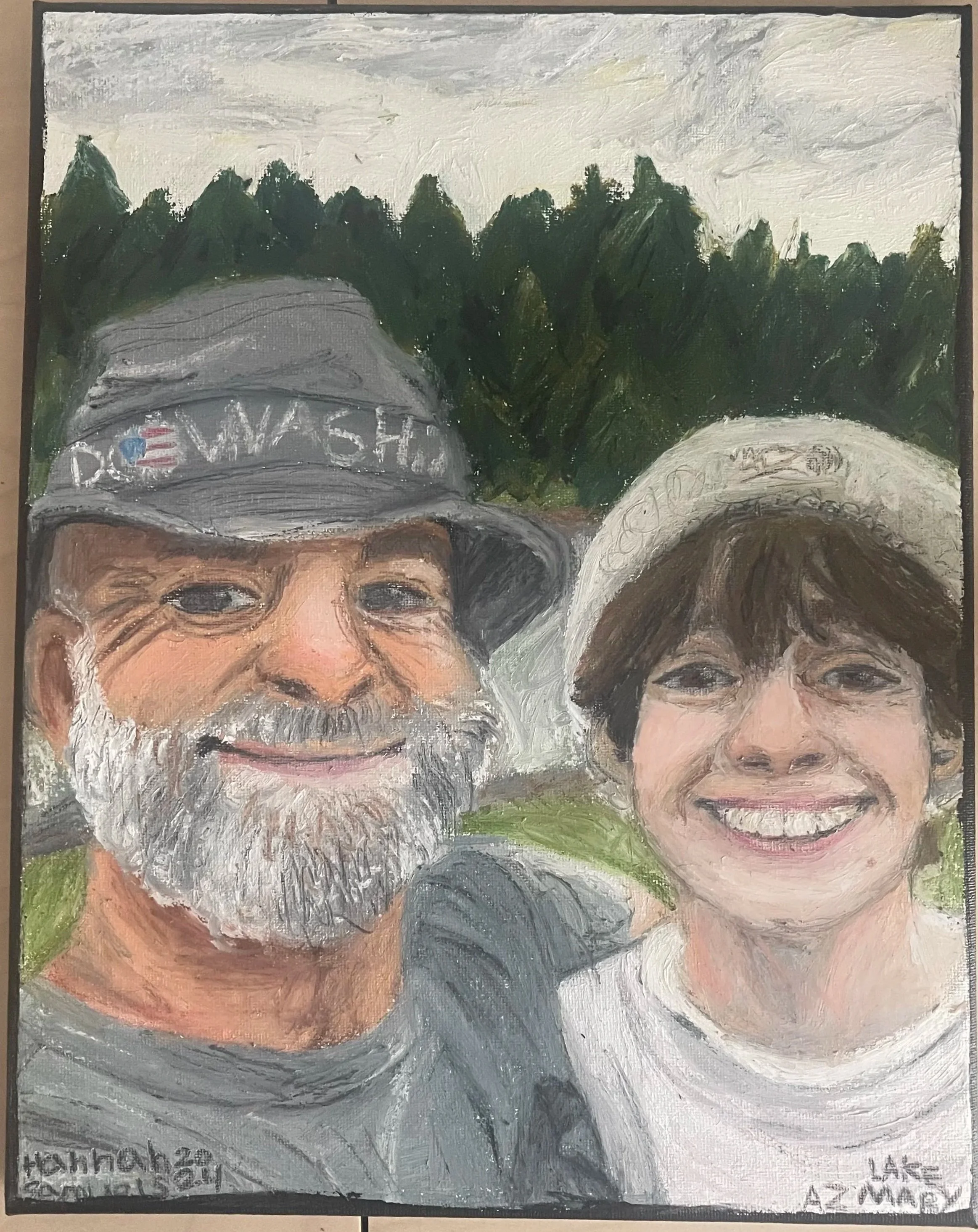 Medium: Oil pastel on canvas