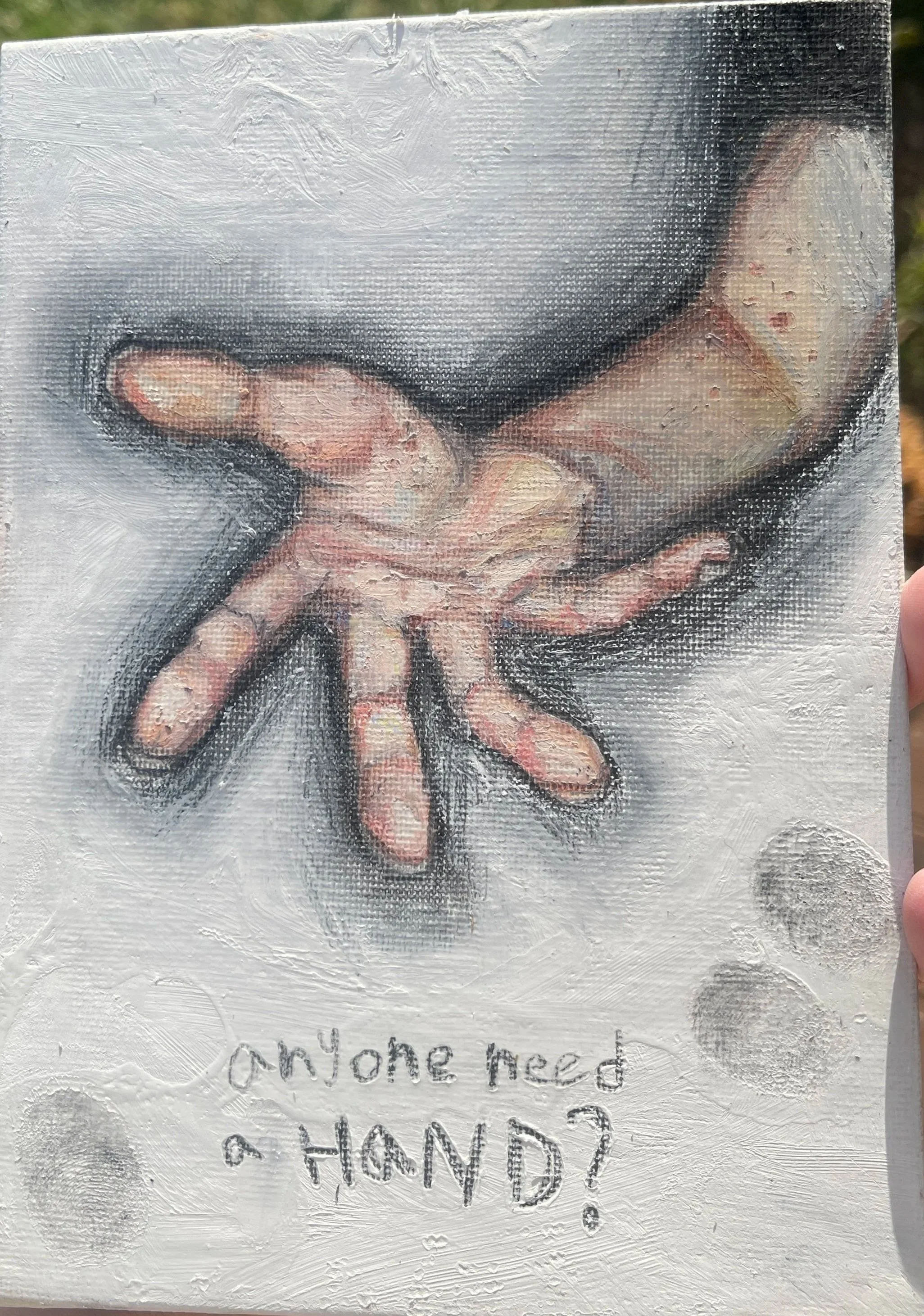 Medium: Oil pastel and color pencil on canvas