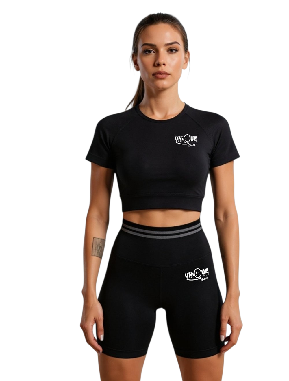 Women's Seamless Biker Shorts Set