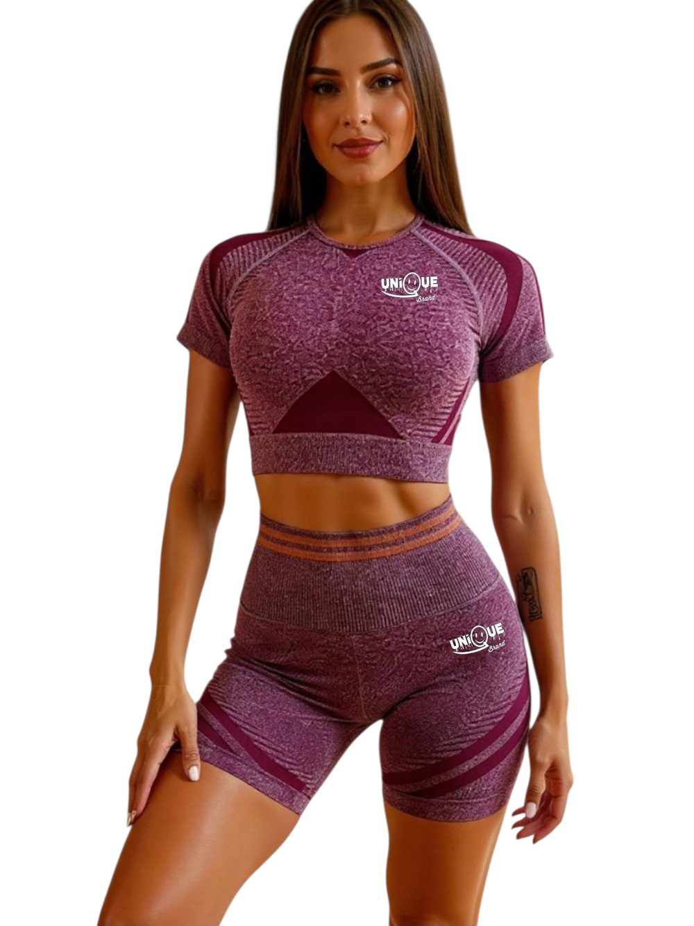 Women's Seamless Biker Shorts Set