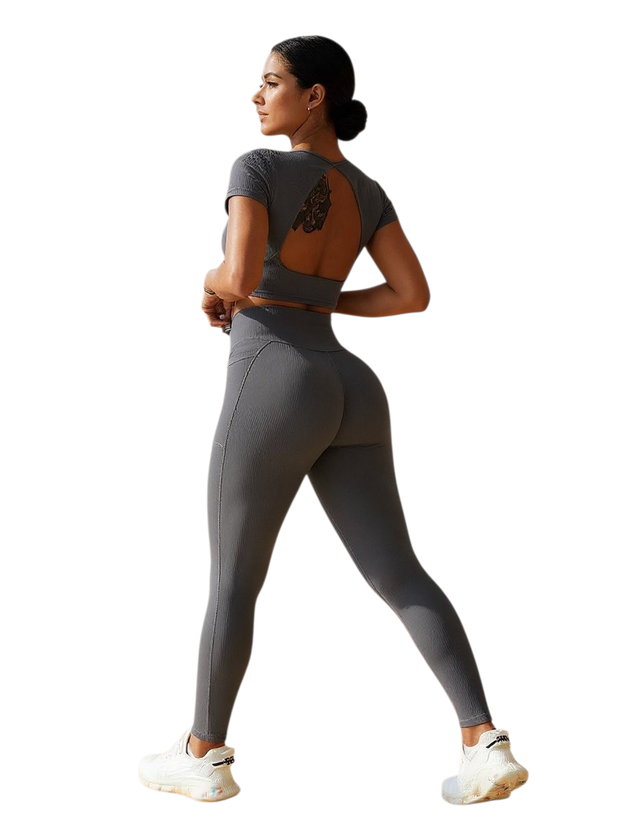 Women Seamless Workout Sportswear and Gym Set