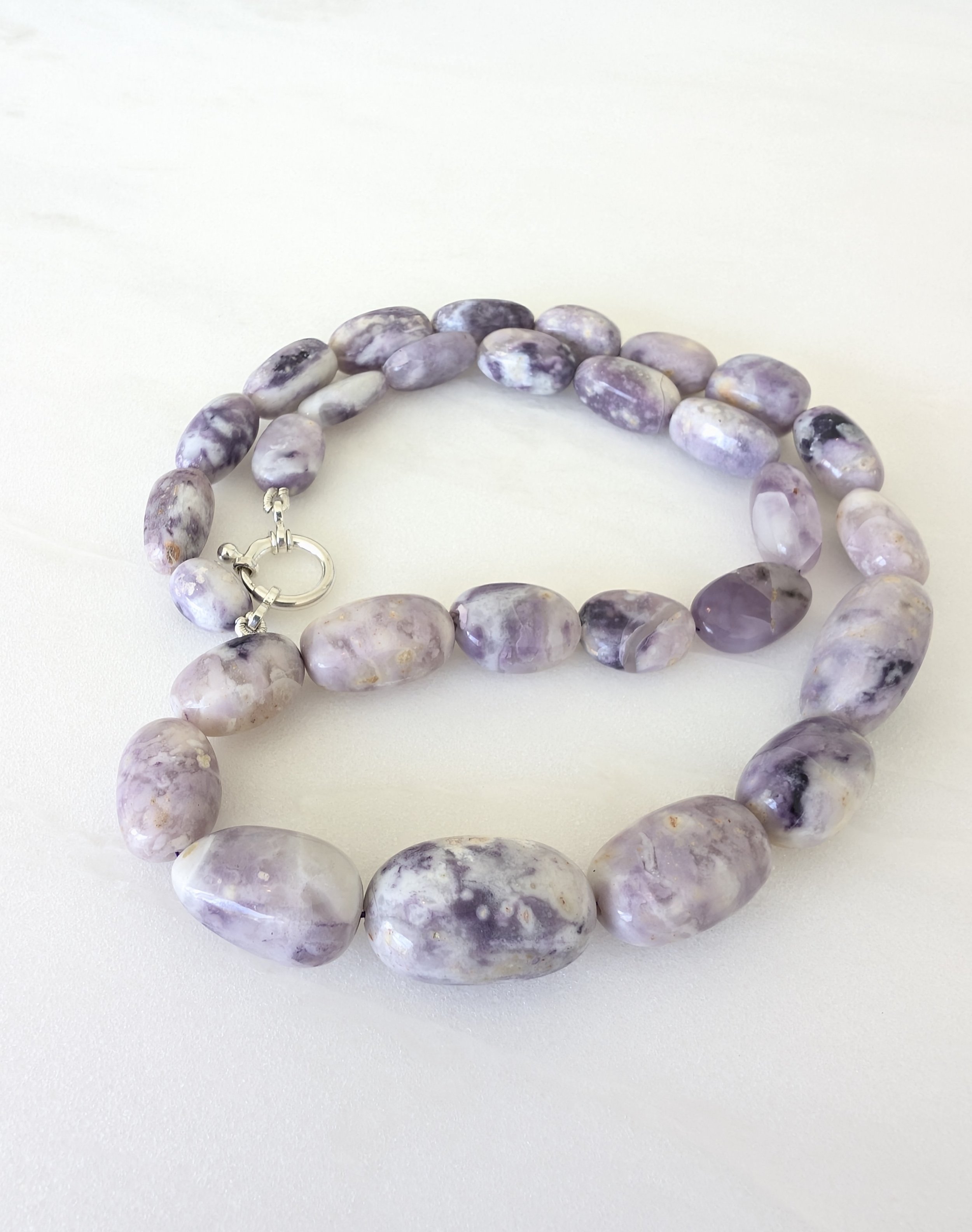 Morado Opal Knotted Necklace