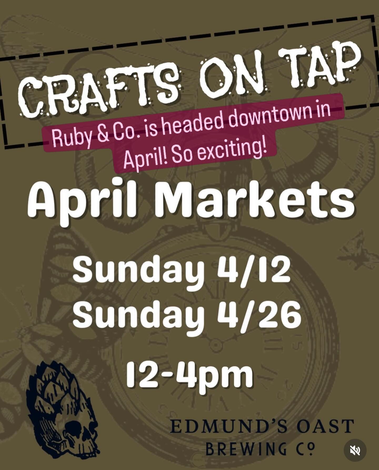 This is a brand new market and we are excited to help kick it off in April! Come see us at both dates! #shopsmall #silverjewely #charlestonsc #handmade