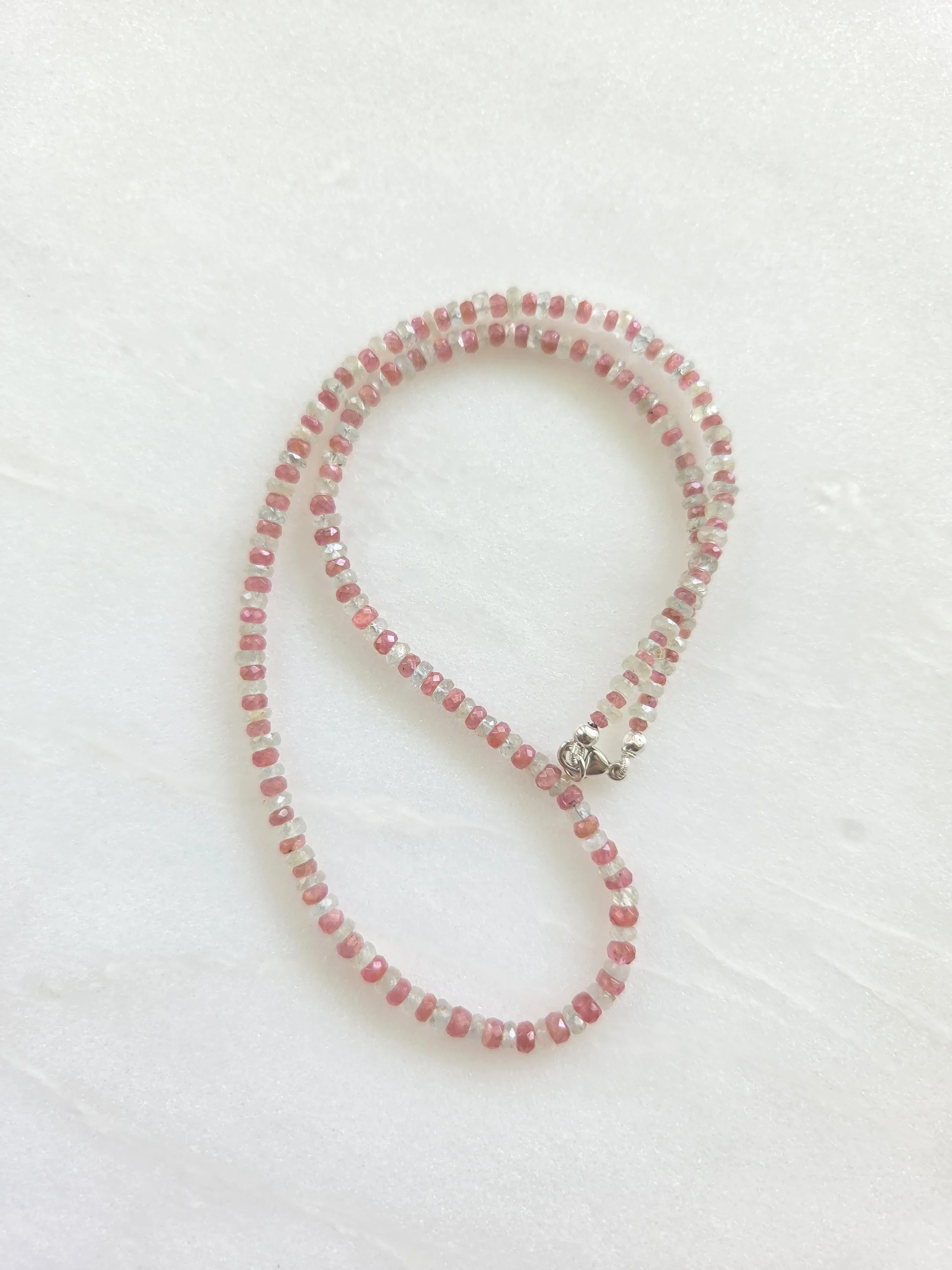 Pink Ruby & Aquamarine Mash-Up Necklace