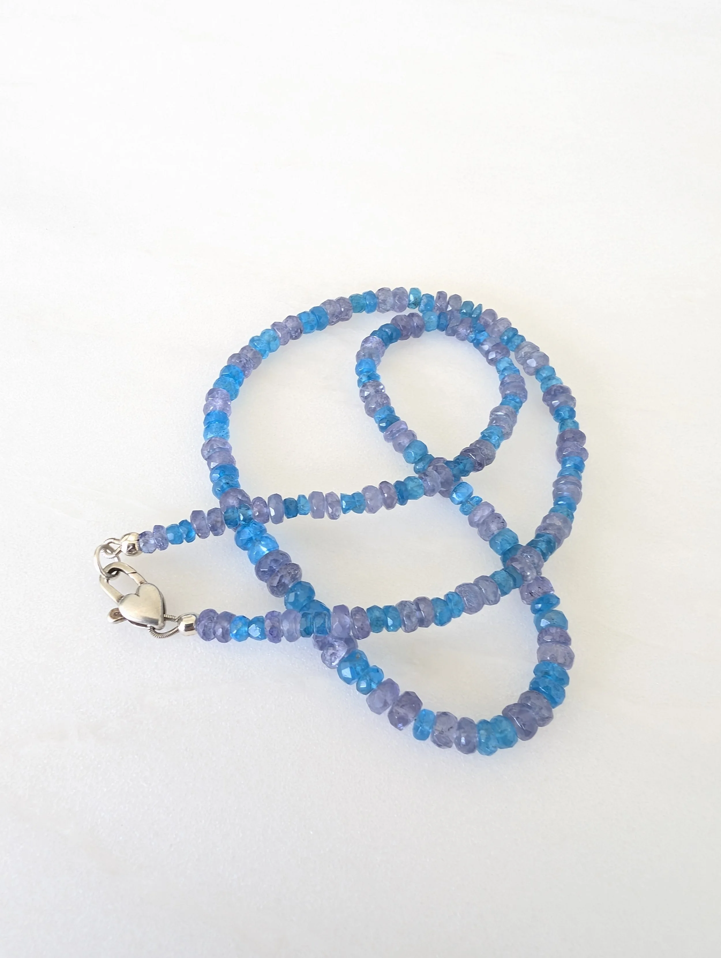 Tanzanite and Apatite Necklace