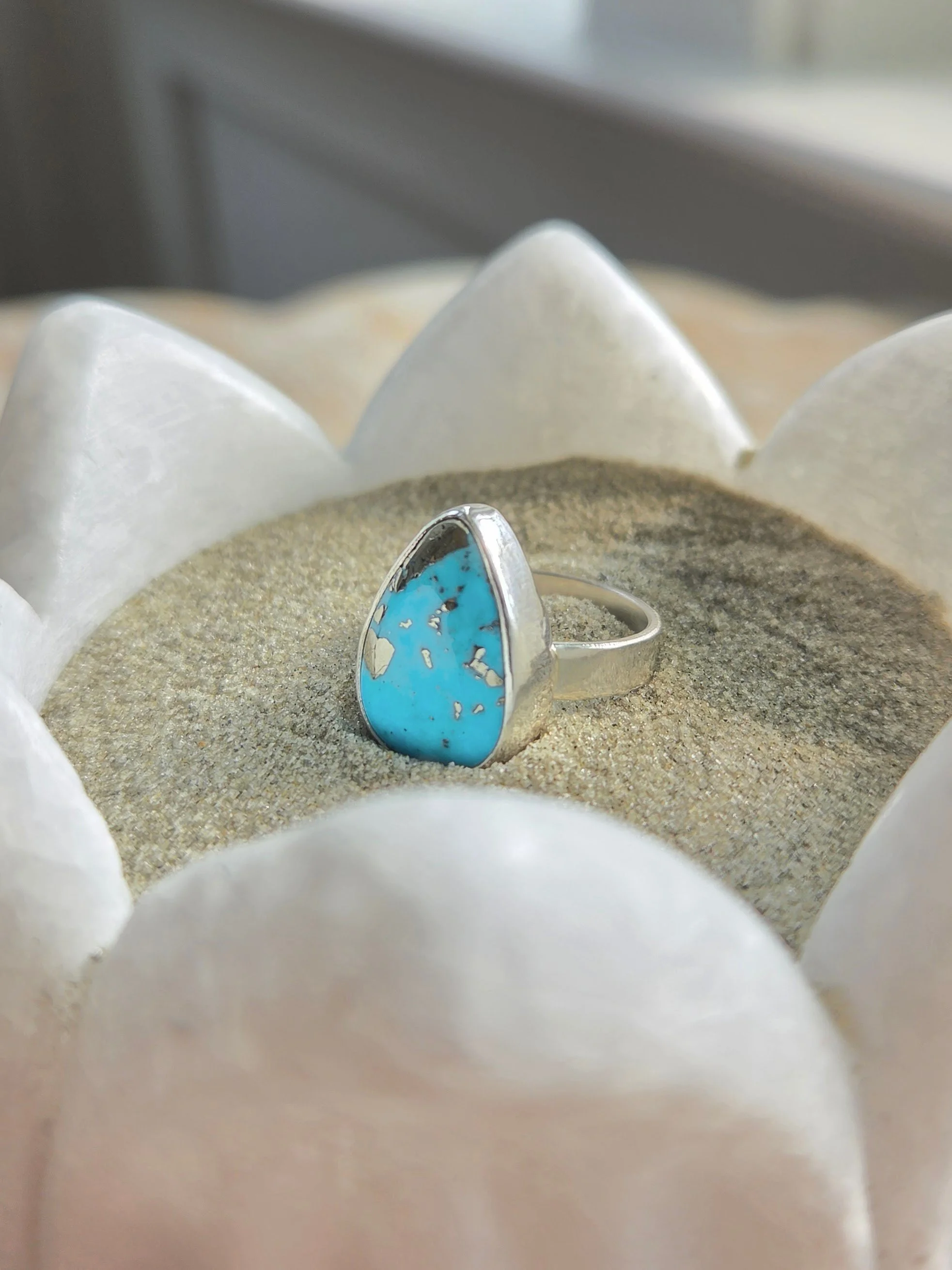 Sterling Silver Bezel Set Persian Turquoise 3.jpg
