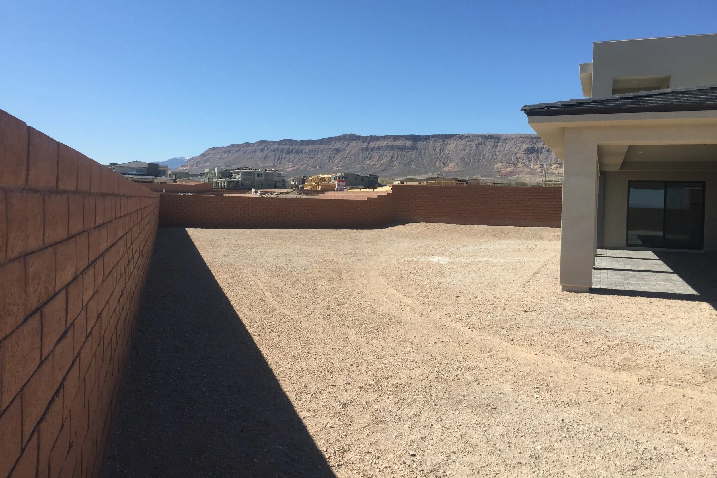 empty lot in the ridges las vegas before photo