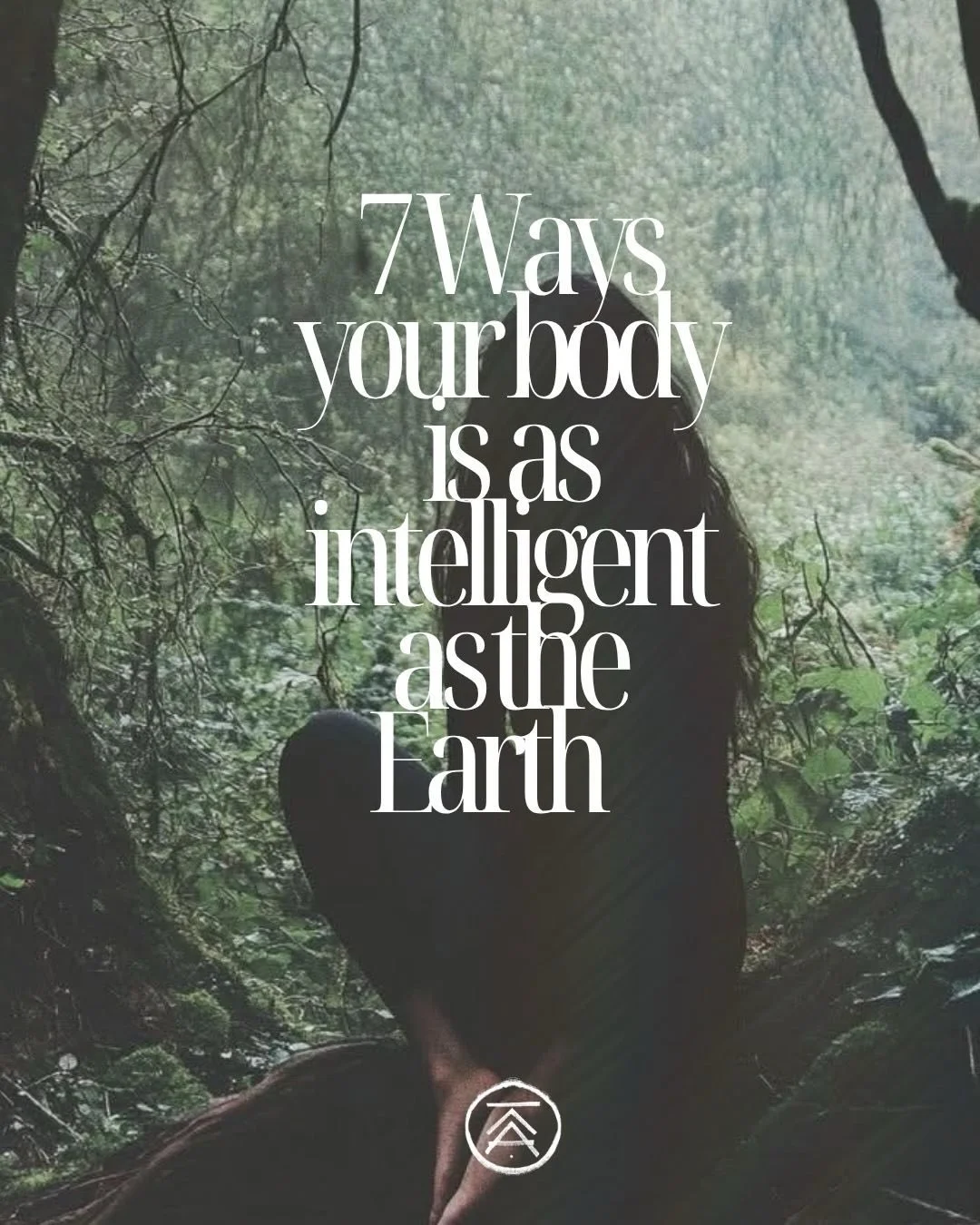 You are as intelligent as the Earth 🌍 

It&rsquo;s just a matter of remembering how to MOVE in her likeness 

To move and breathe into your lungs as forests do 
To move for your blood to flow as rivers
To do cardio to electrify your body as lighting