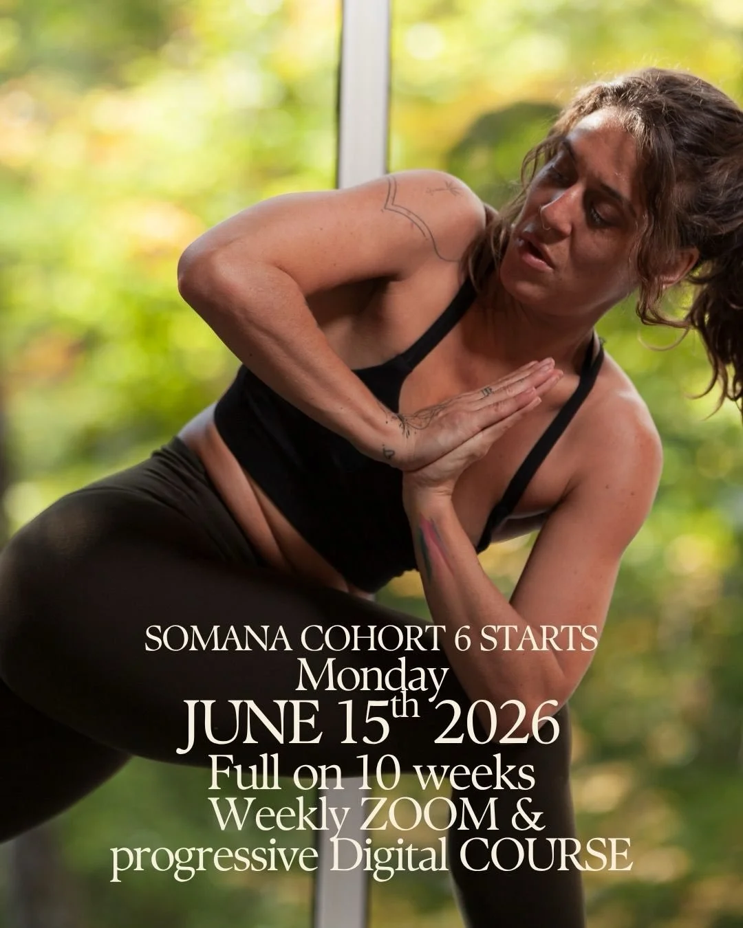 SOMANA Cohort 6 begins Monday, June 15! 

A 10-week journey with weekly Zoom calls, a progressive digital course, and a small group of just 5 participants working directly with me.

After years of meditation and movement, I&rsquo;ve come to understan