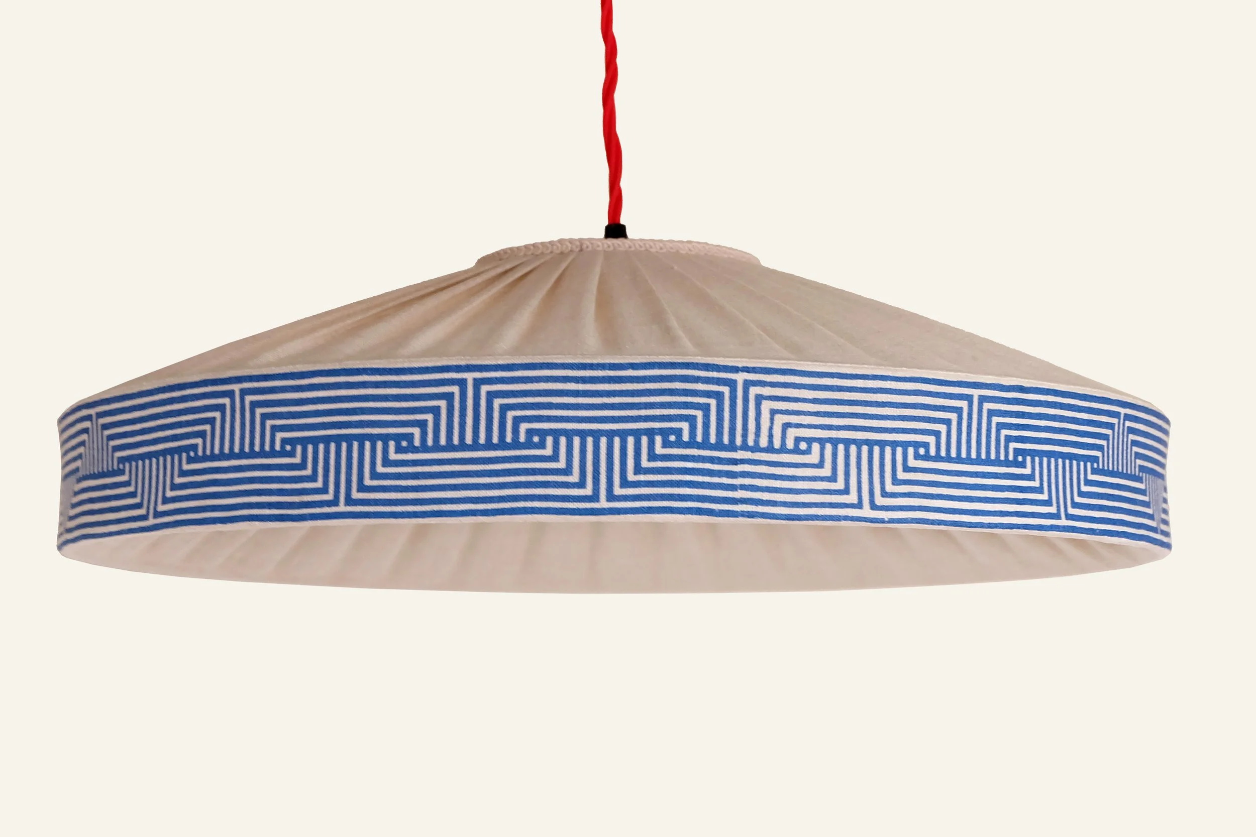 Frieze in unexpected bright blue