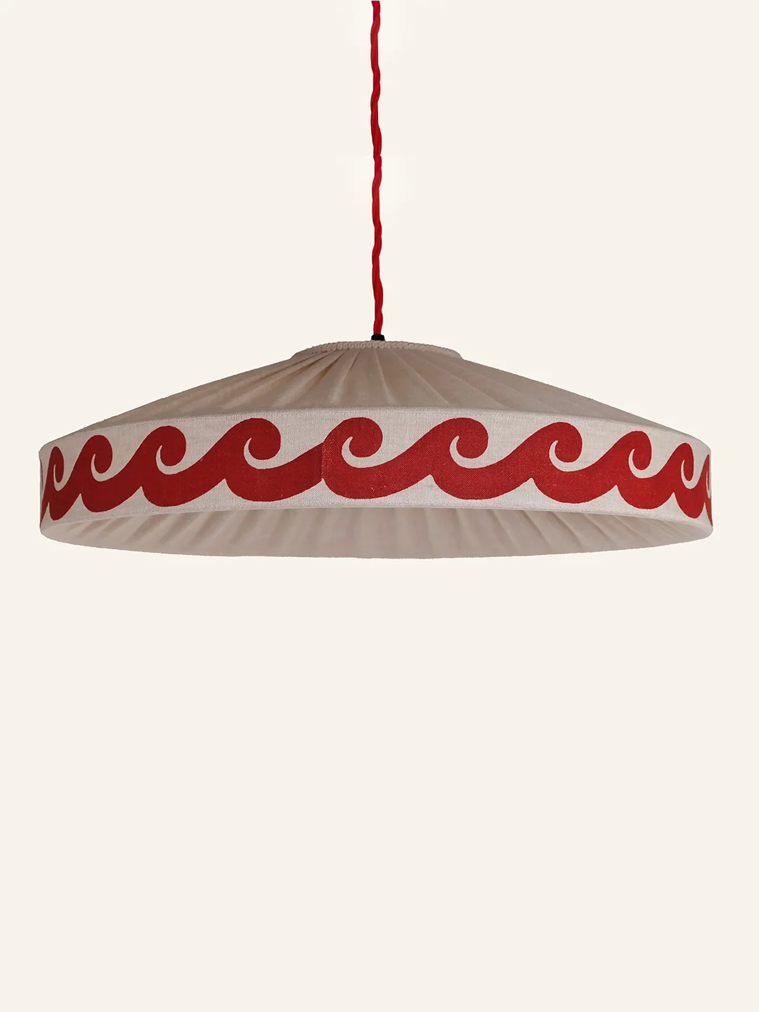 Cresting Waves in dark red
