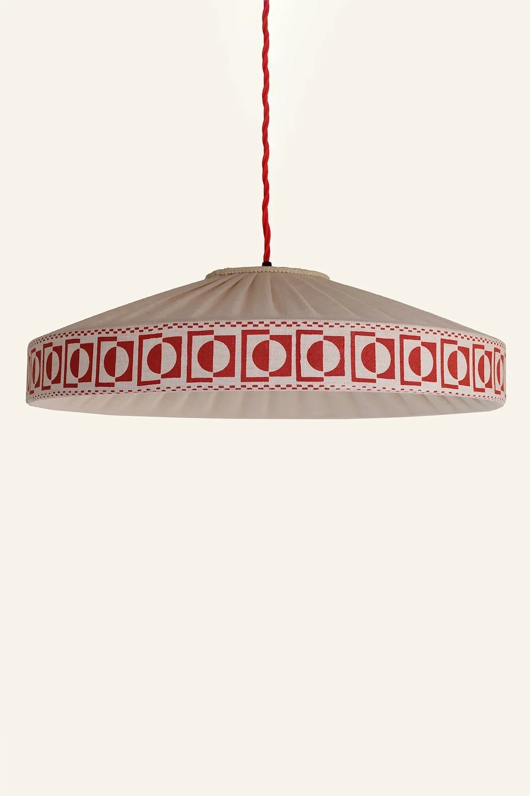 Square Circle in dark red