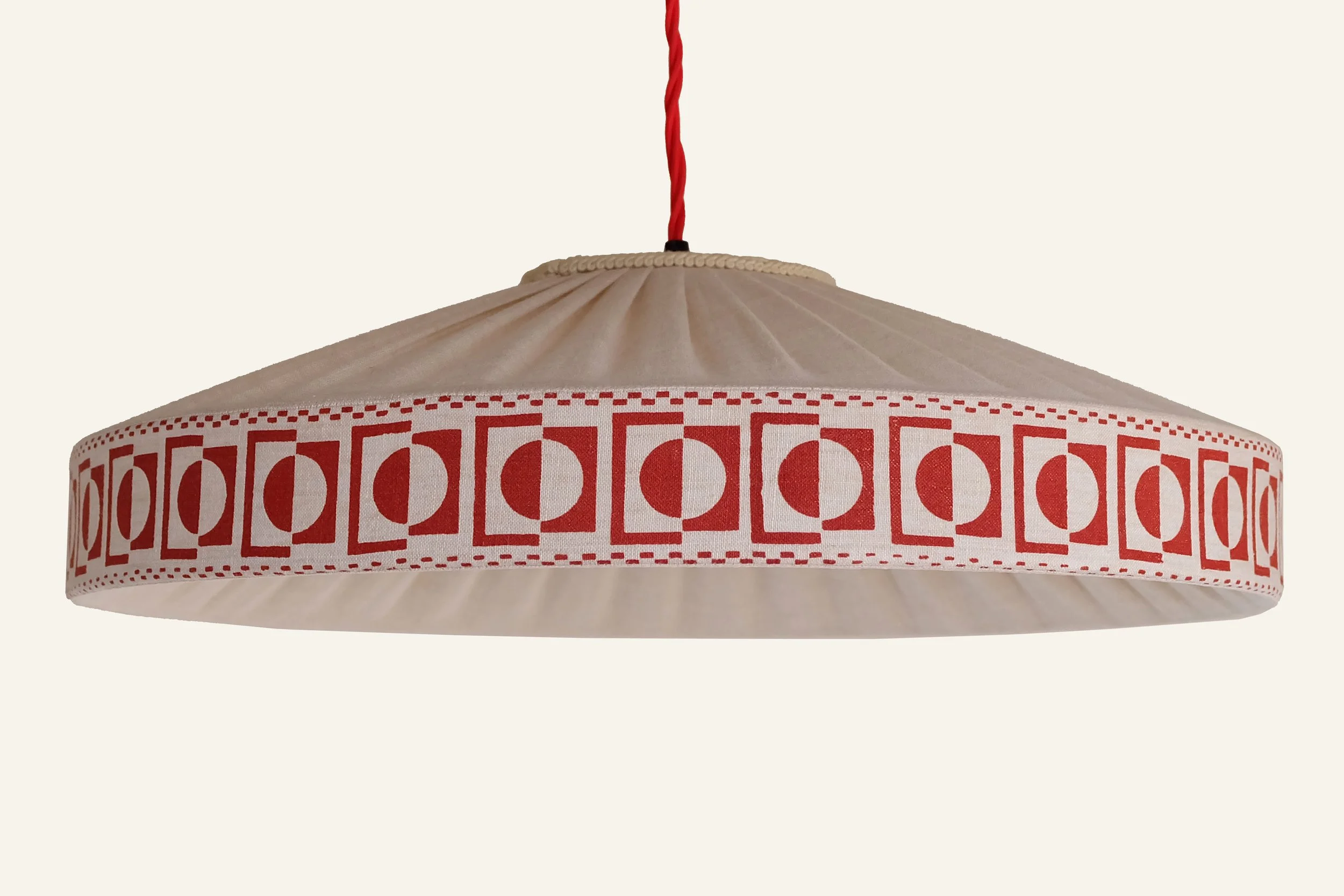 Square Circle in dark red