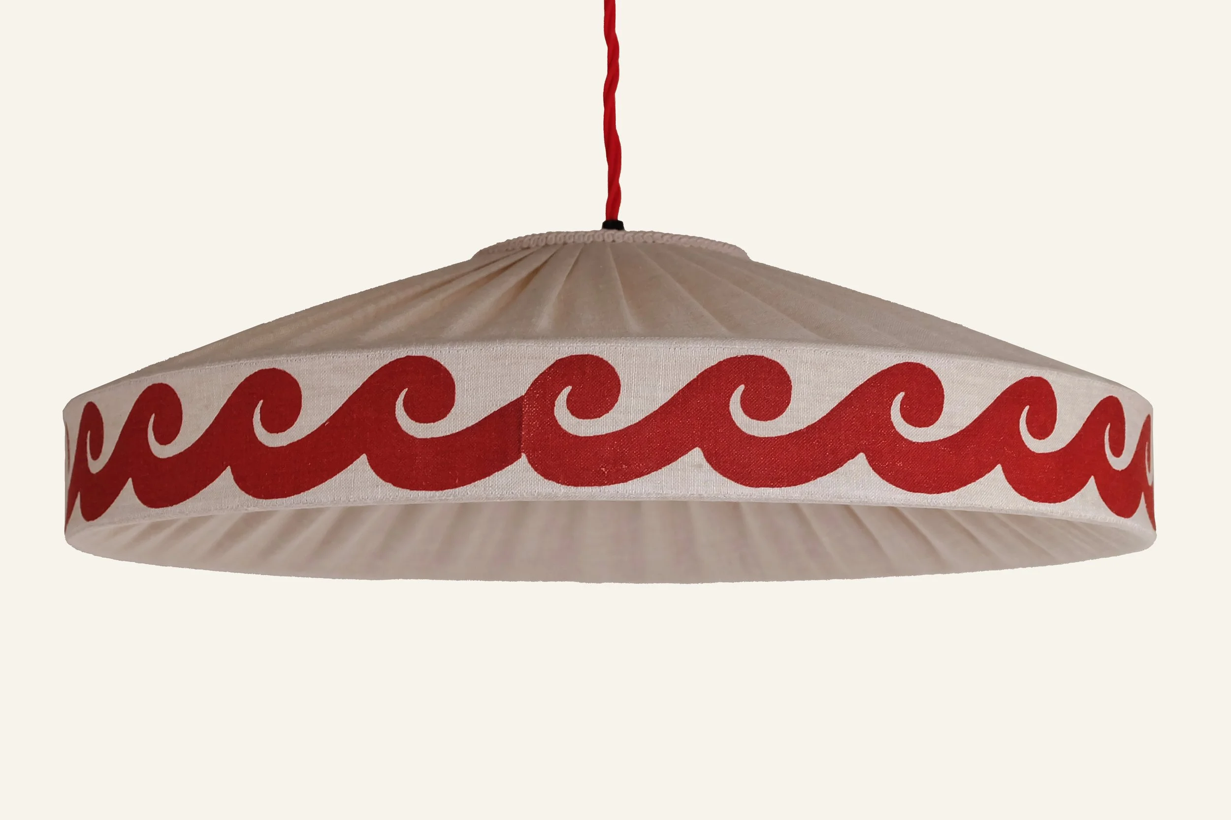 Cresting Waves in dark red