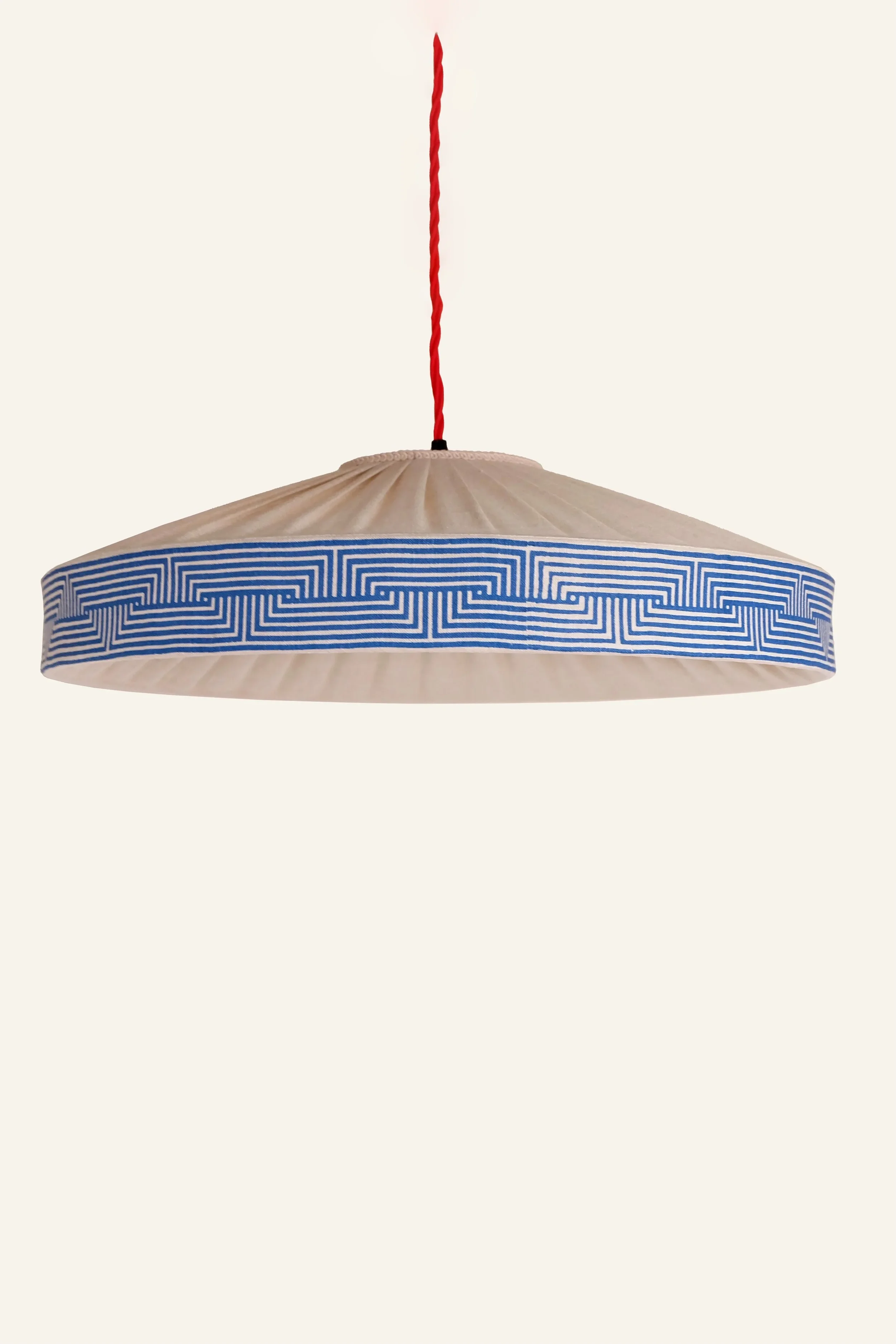 Frieze in unexpected bright blue