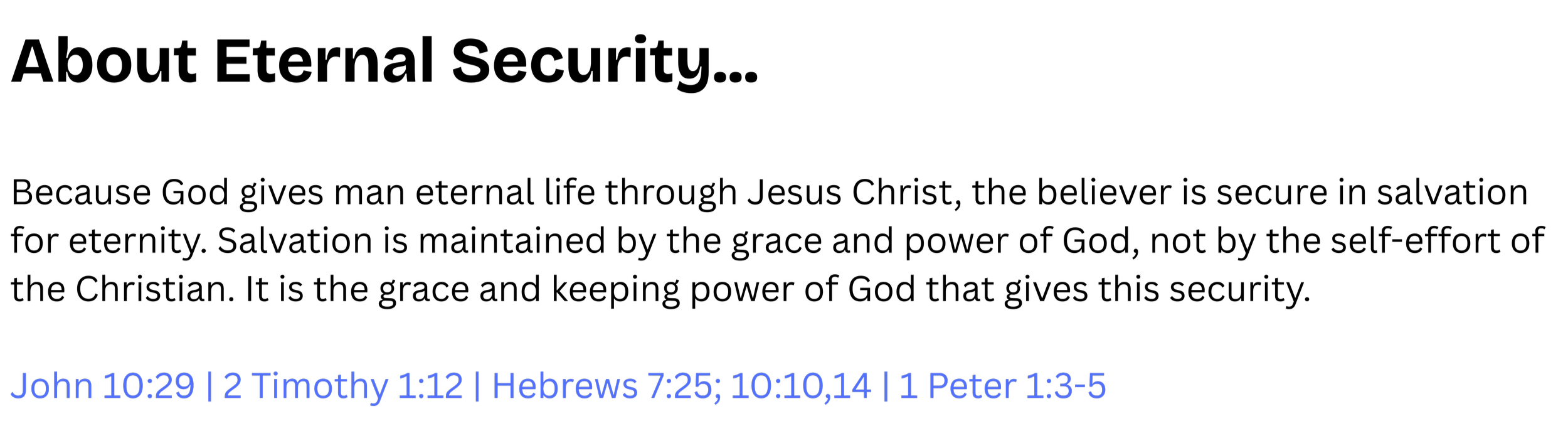 A black background with white text displaying Bible verses and references at the bottom in blue.