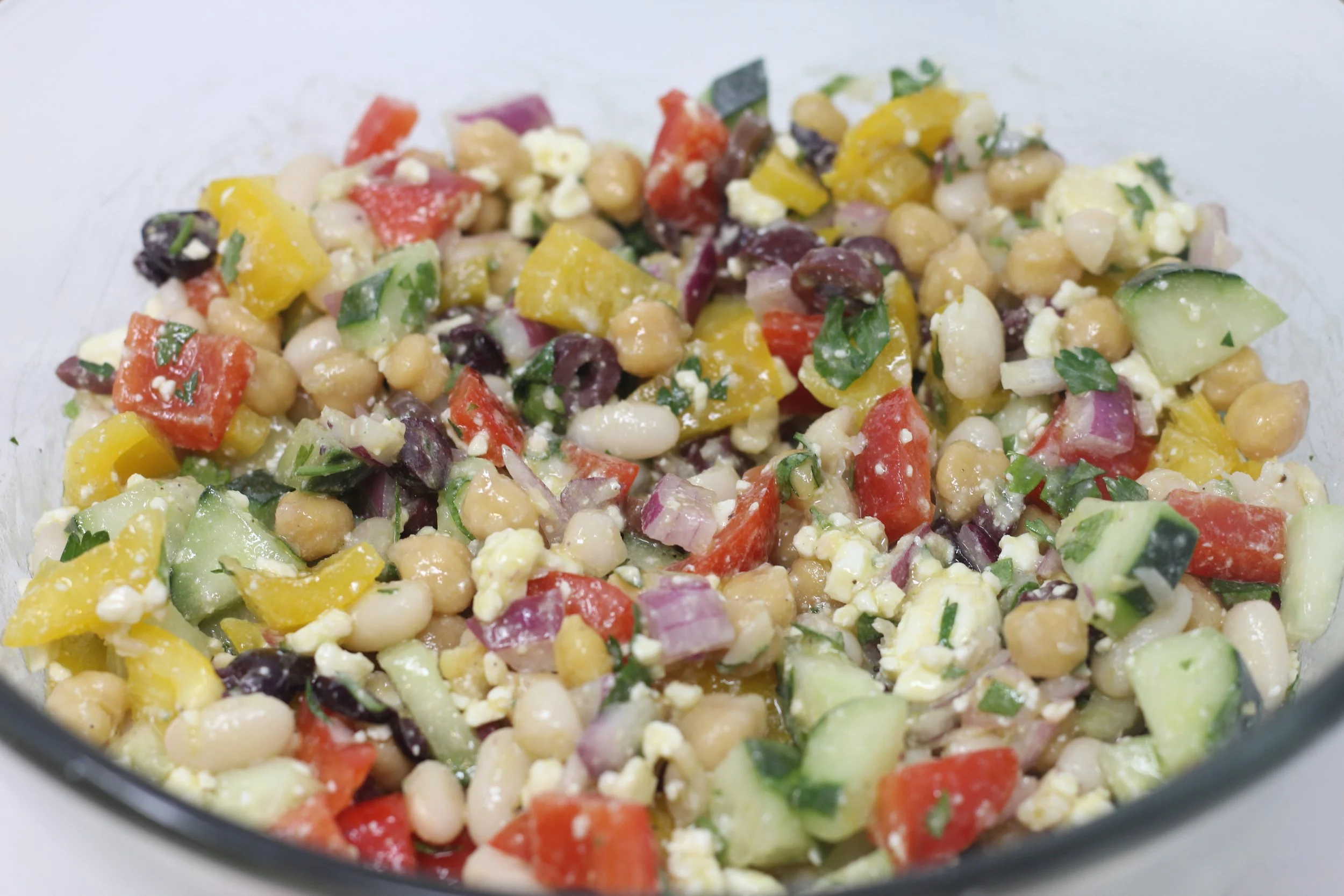 Mediterranean Dense Bean Salad